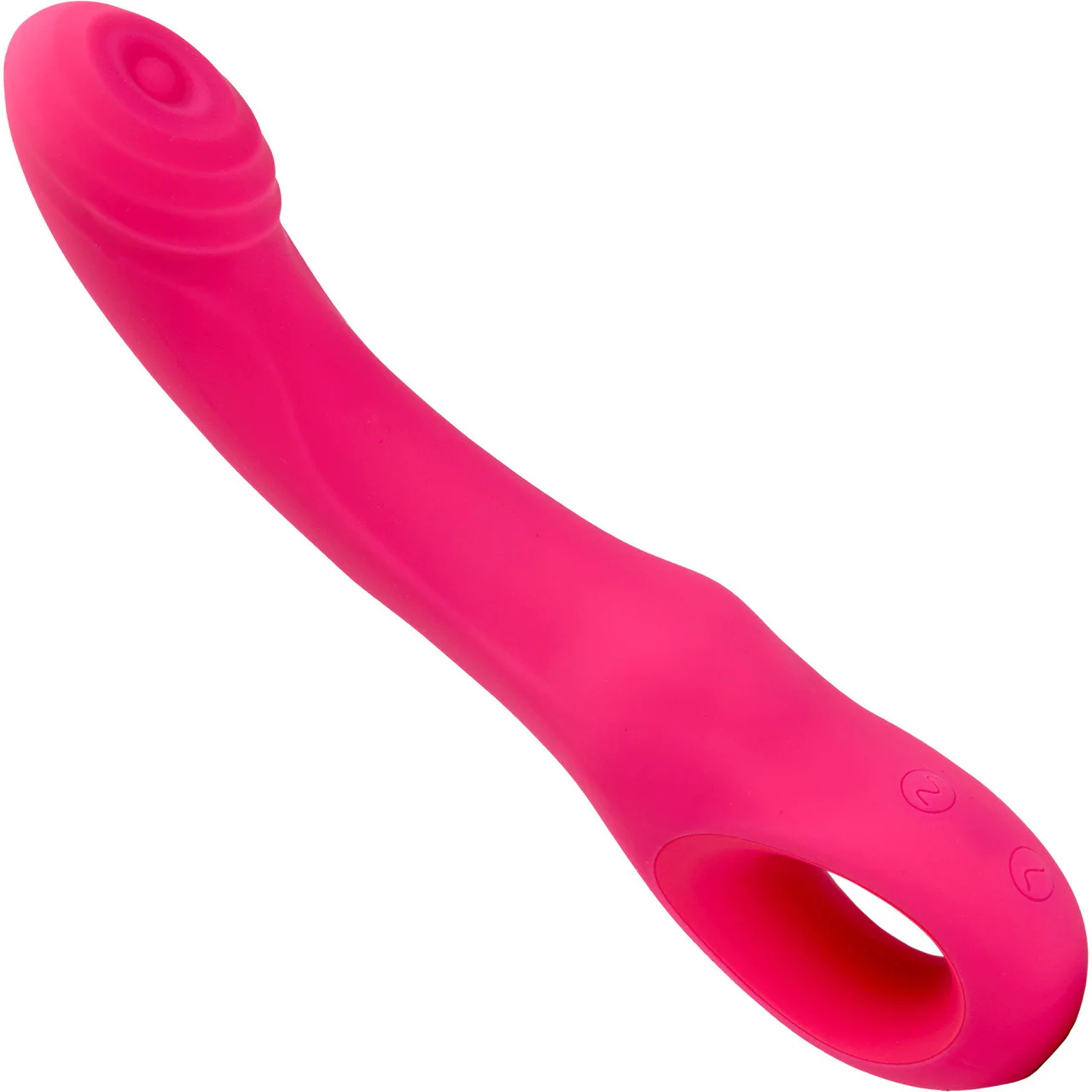 Rhapsody Tapping Vibe Rechargeable Waterproof Silicone G-Spot Vibrator By Nu Sensuelle - Deep Pink - Image 2