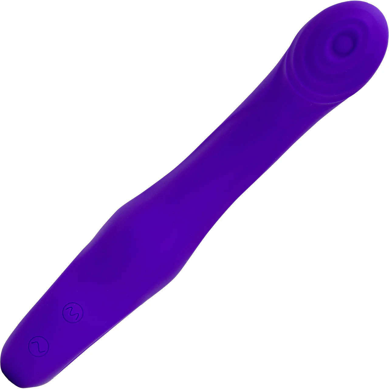 Rhapsody Tapping Vibe Rechargeable Waterproof Silicone G-Spot Vibrator By Nu Sensuelle - Deep Purple - Image 3