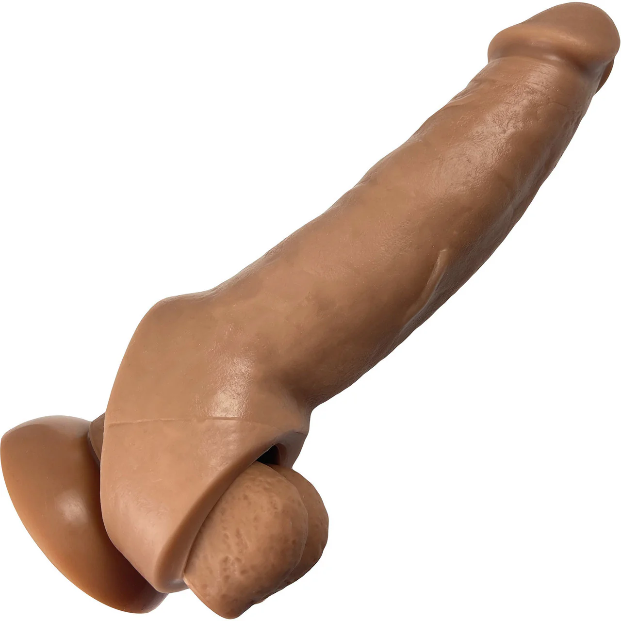 Ride On Silicone Penis Extender By Vixen - Caramel - Image 5