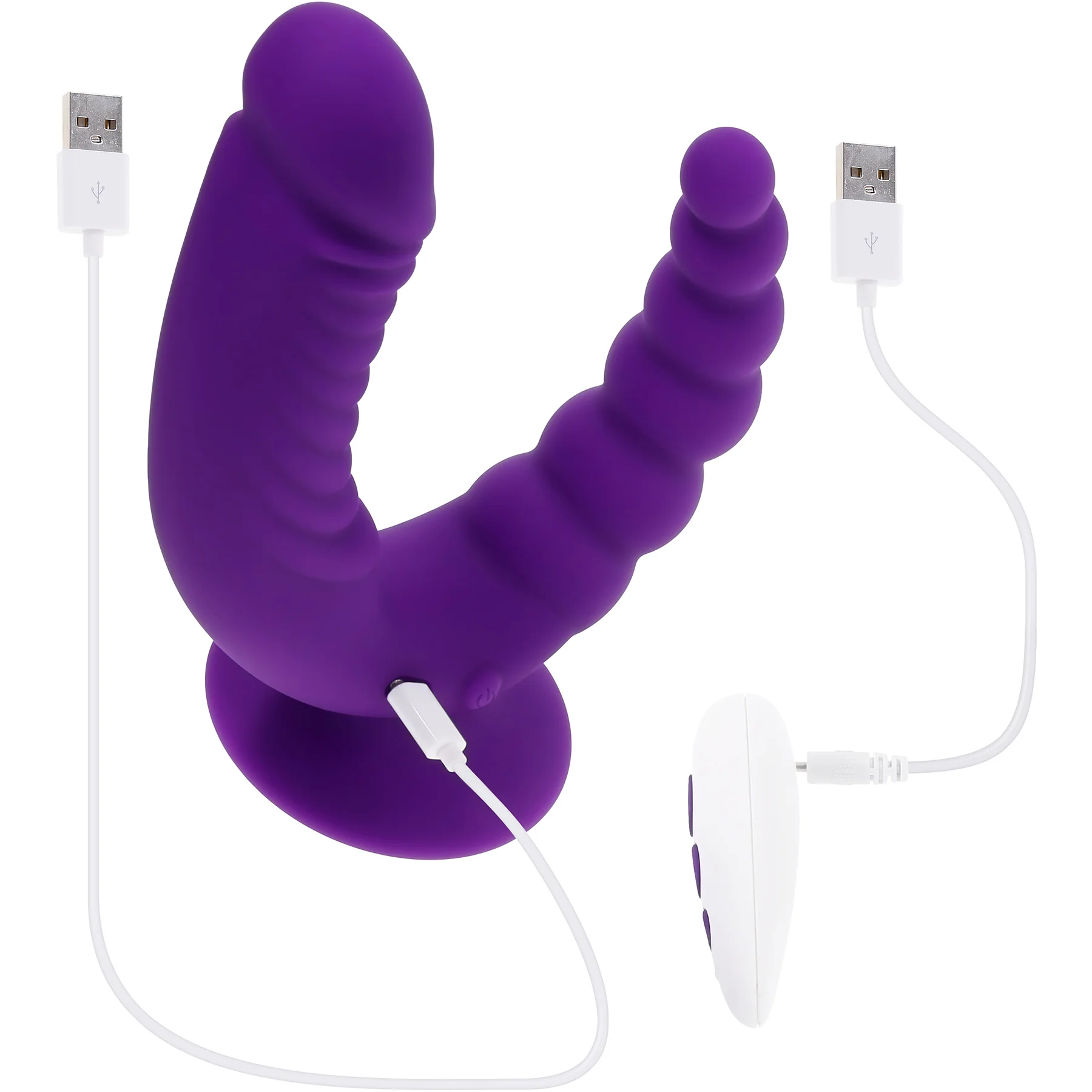 Rider Rechargeable Silicone Double Ended Vibrator By Evolved Novelties - Image 13