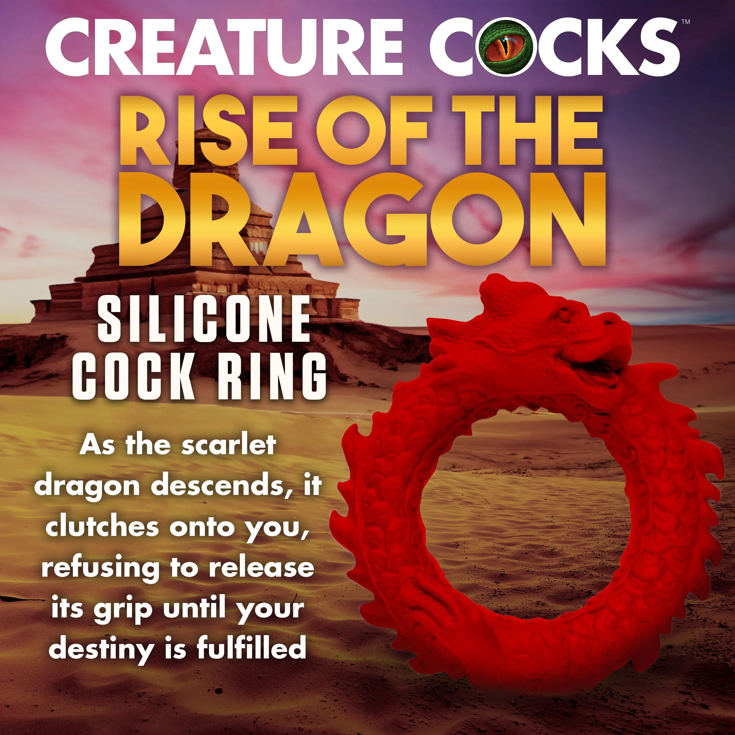 Rise Of The Dragon Silicone Cock Ring By Creature Cocks - Image 11
