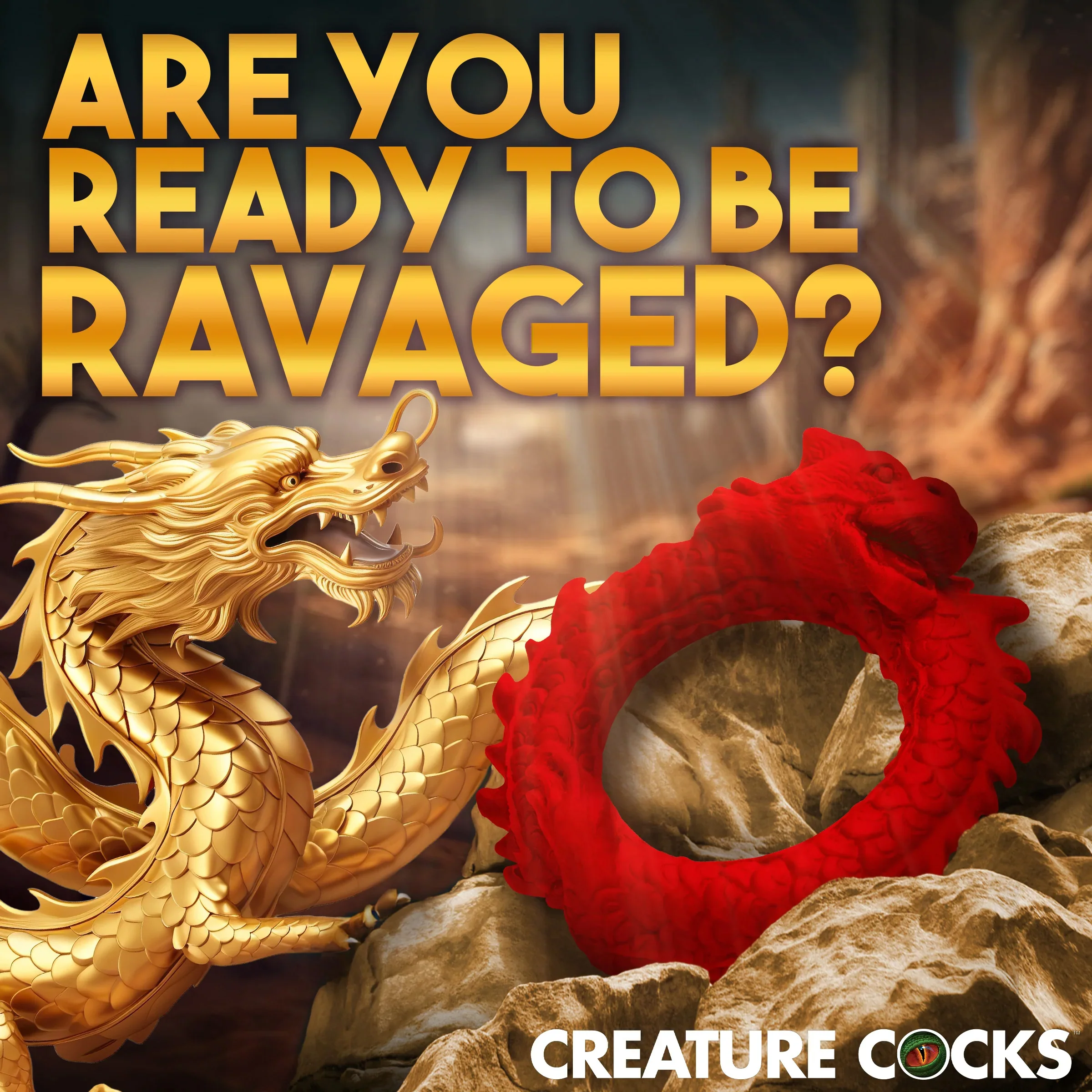 Rise Of The Dragon Silicone Cock Ring By Creature Cocks - Image 2