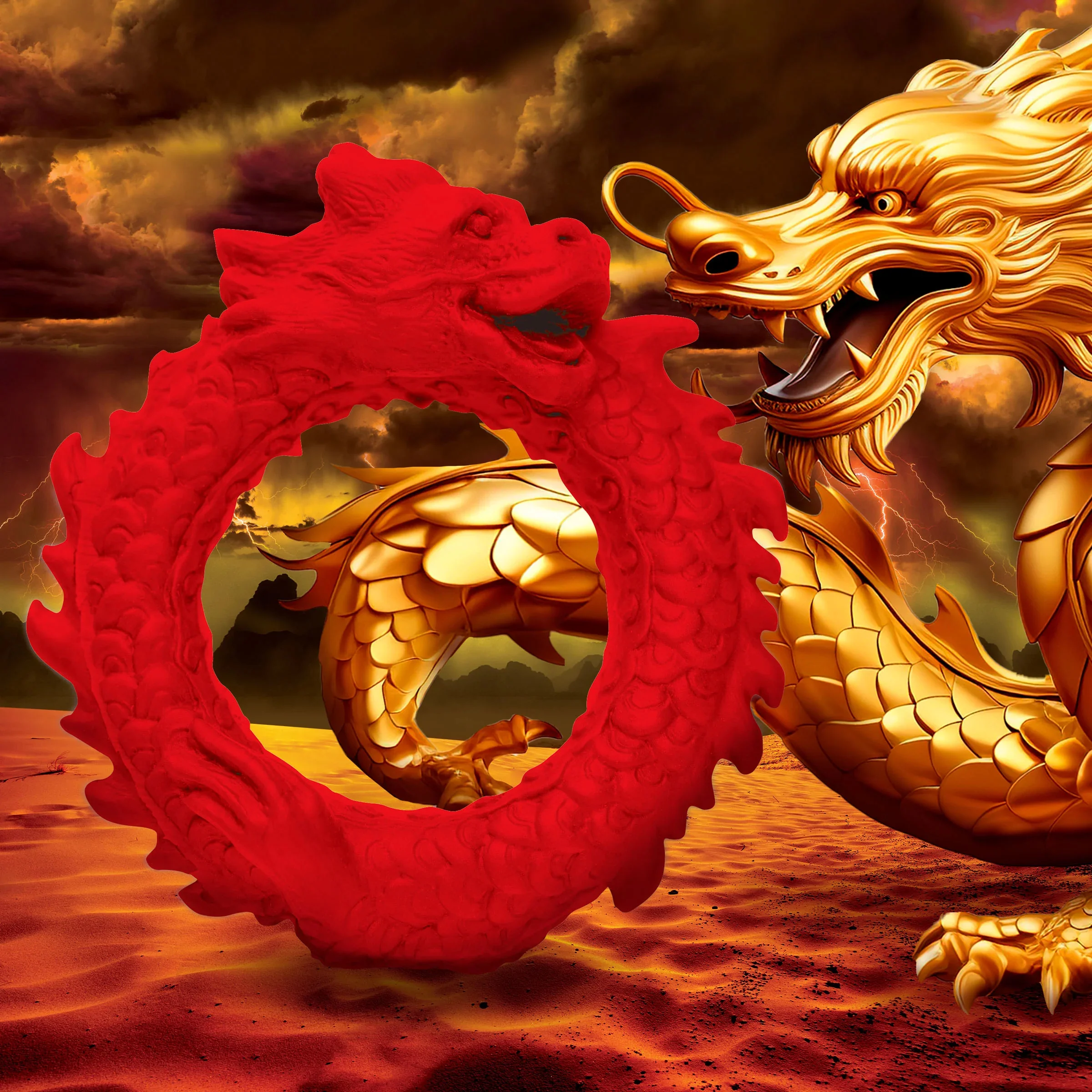 Rise Of The Dragon Silicone Cock Ring By Creature Cocks - Image 4