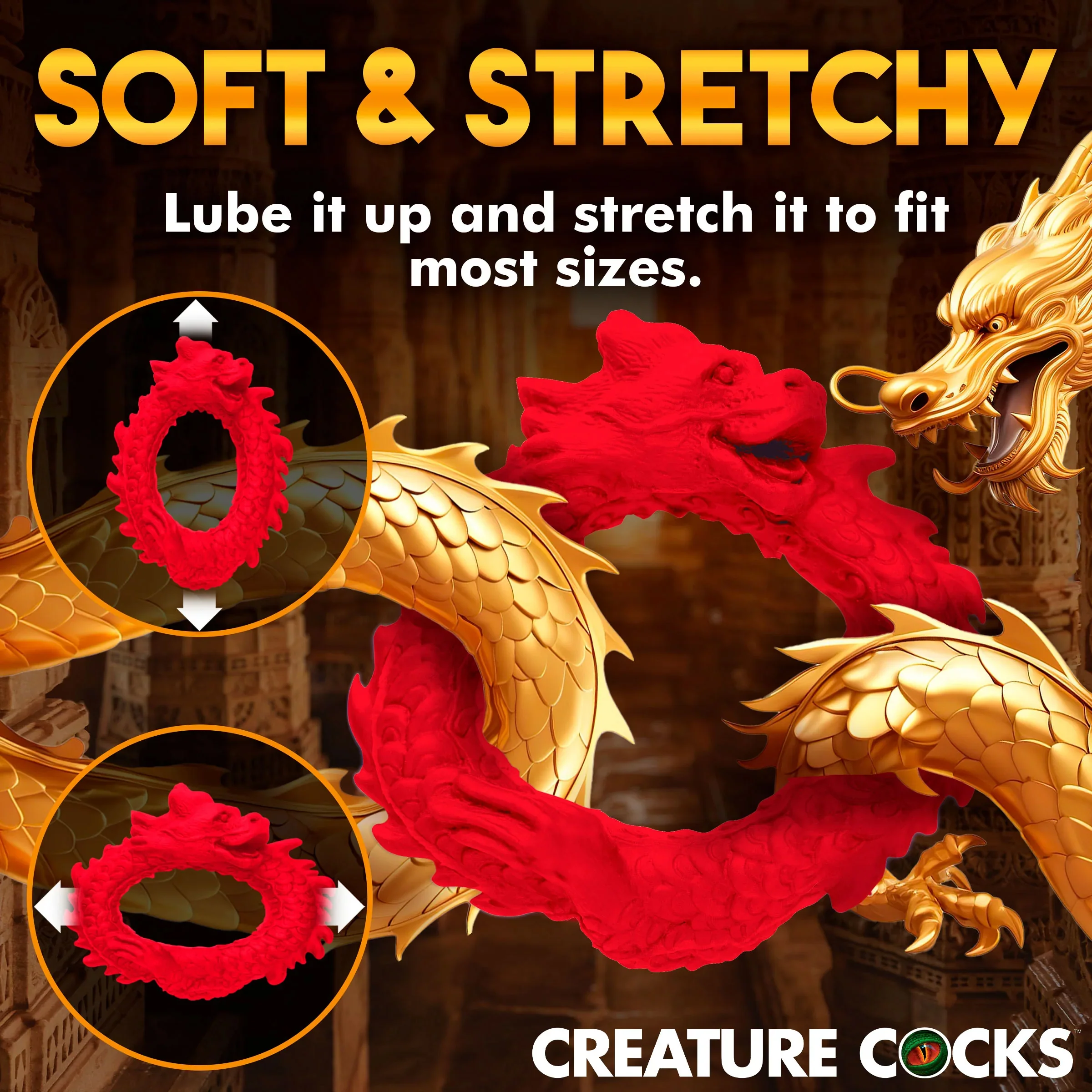 Rise Of The Dragon Silicone Cock Ring By Creature Cocks - Image 7