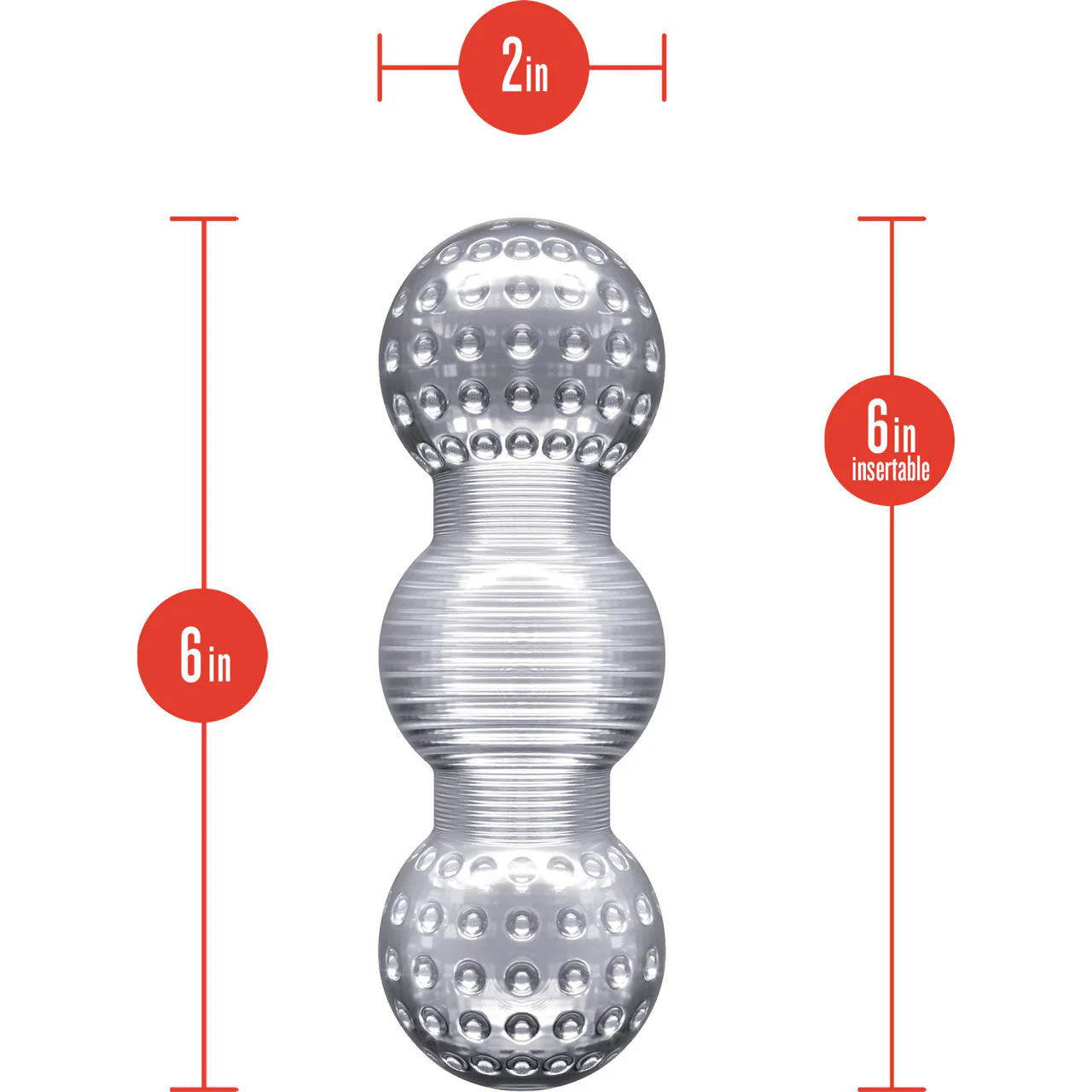 Rize Feelz Open Ended Multi-Chambered Penis Stroker By Blush - Image 4