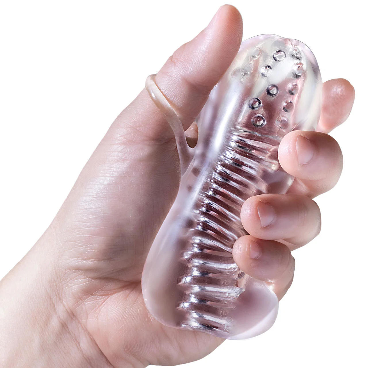 Rize Squeezy Open Ended Ergonomic Penis Stroker By Blush - Image 2