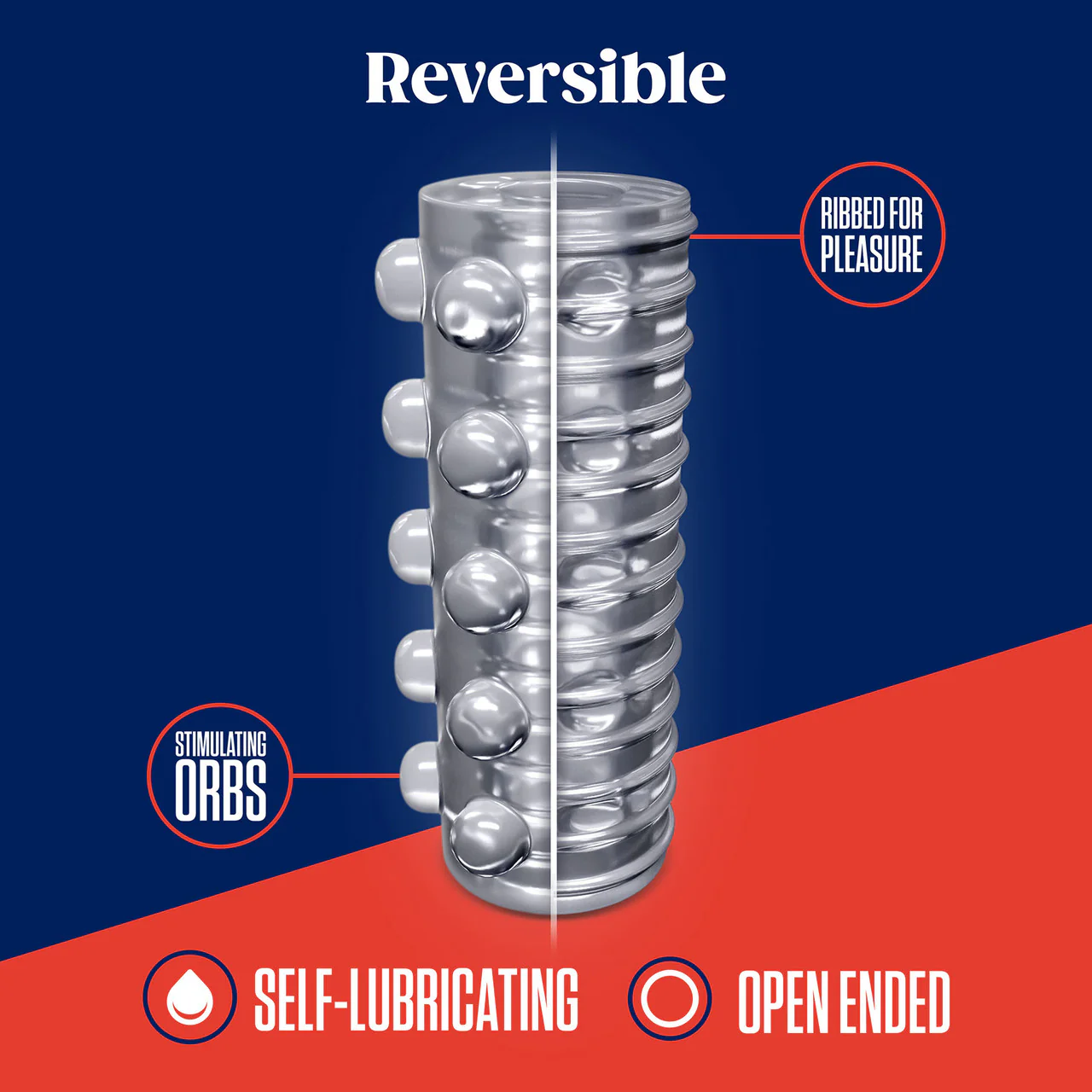 Rize Swich Self Lubricating Glow In The Dark Open Ended Penis Stroker By Blush - Image 7