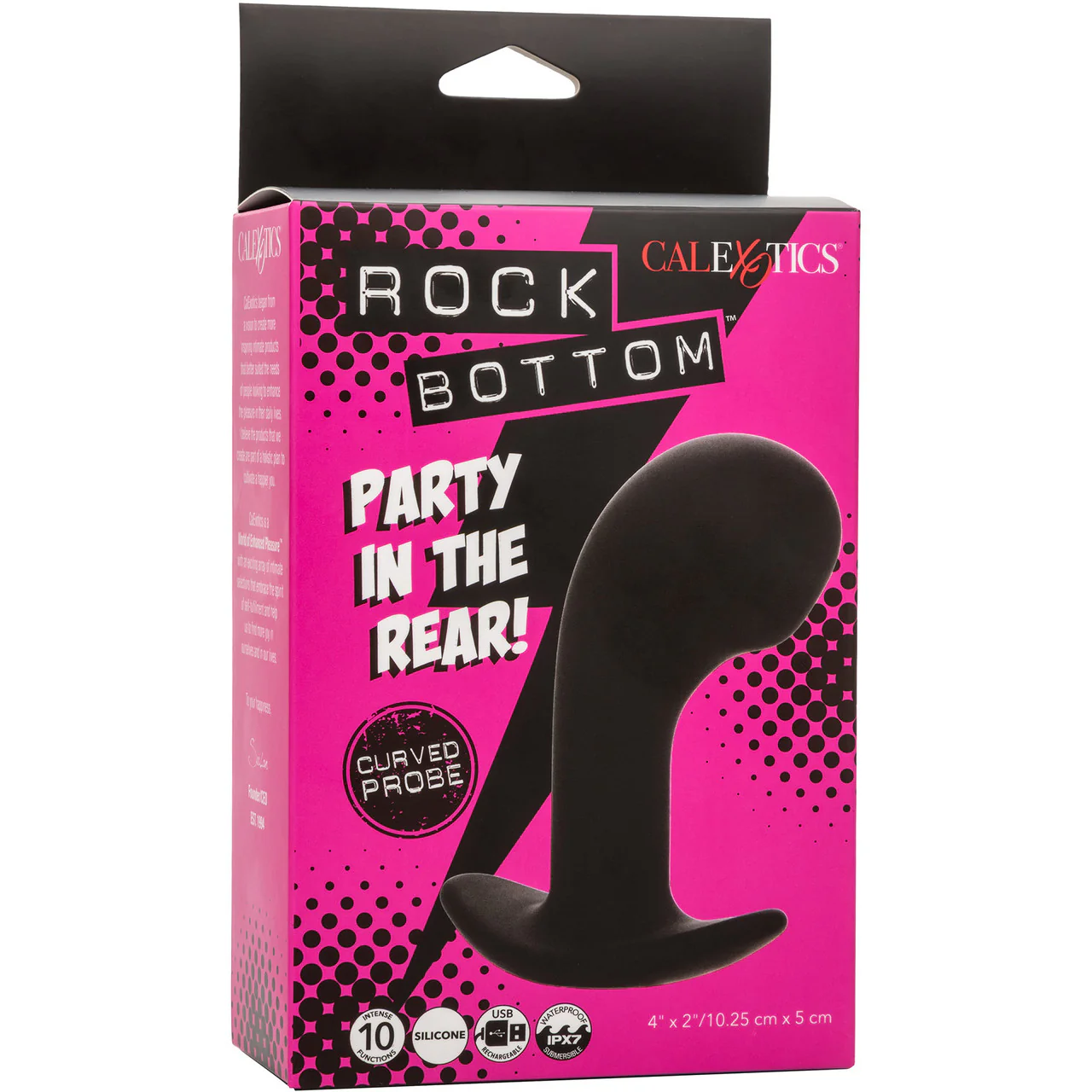 Rock Bottom™ Curved Probe Rechargeable Waterproof Silicone Vibrating Prostate Massager By CalExotics - Image 10