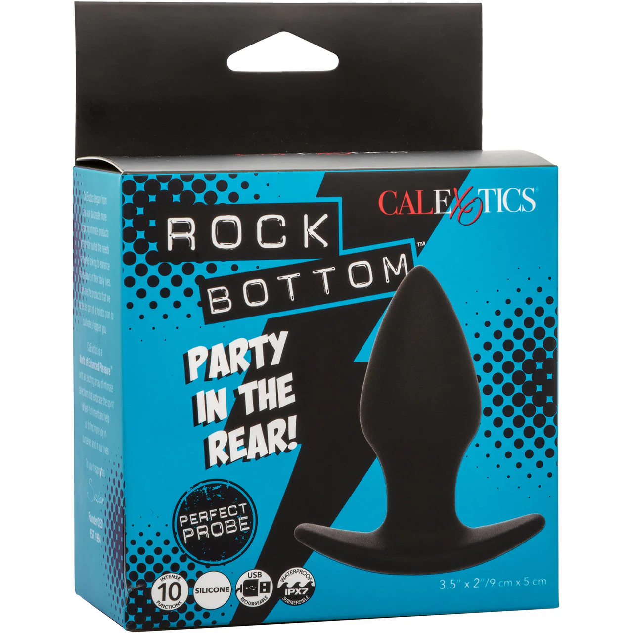 Rock Bottom™ Perfect Probe Rechargeable Waterproof Silicone Vibrating Butt Plug By CalExotics - Image 10