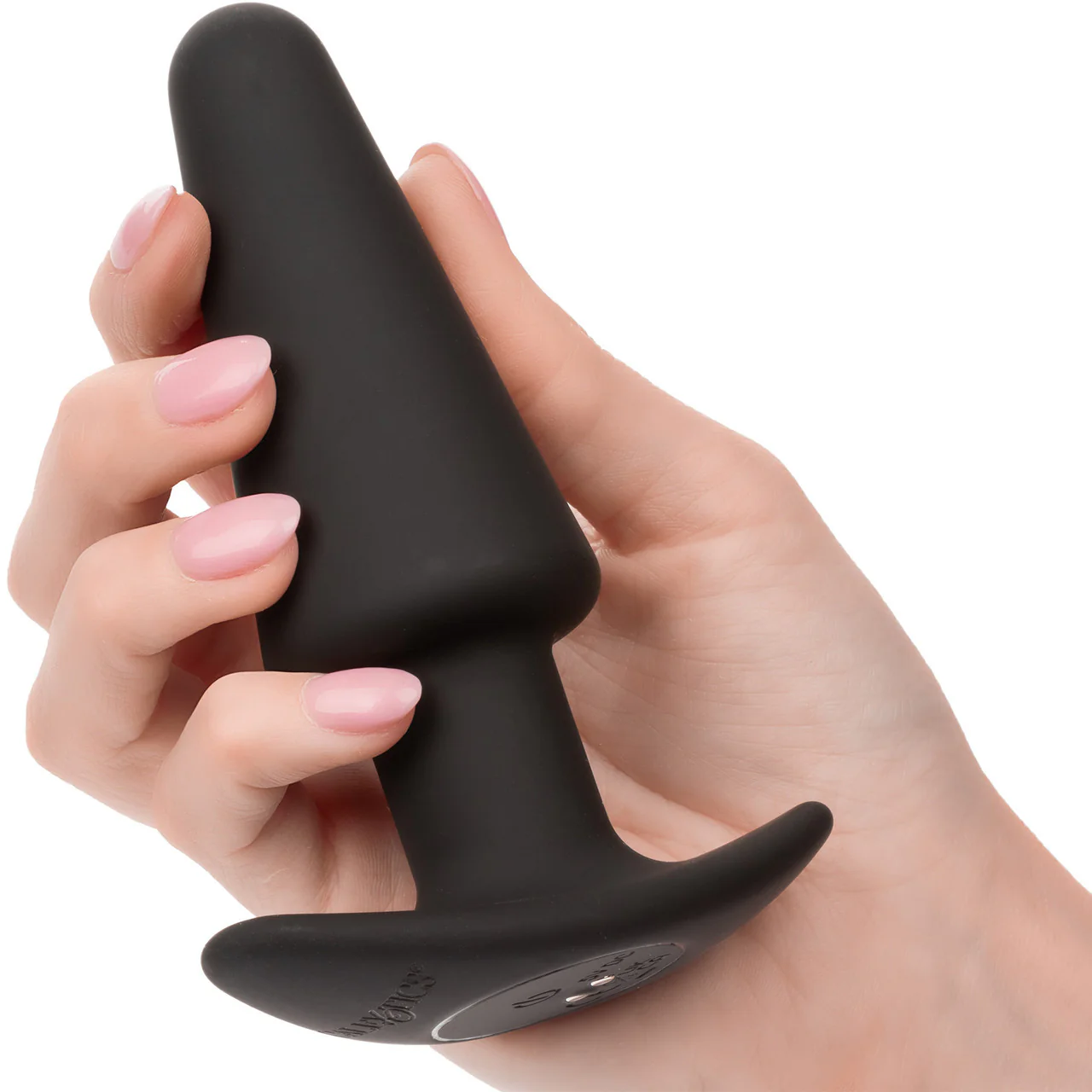 Rock Bottom™ Tapered Probe Rechargeable Waterproof Silicone Vibrating Butt Plug By CalExotics - Image 2
