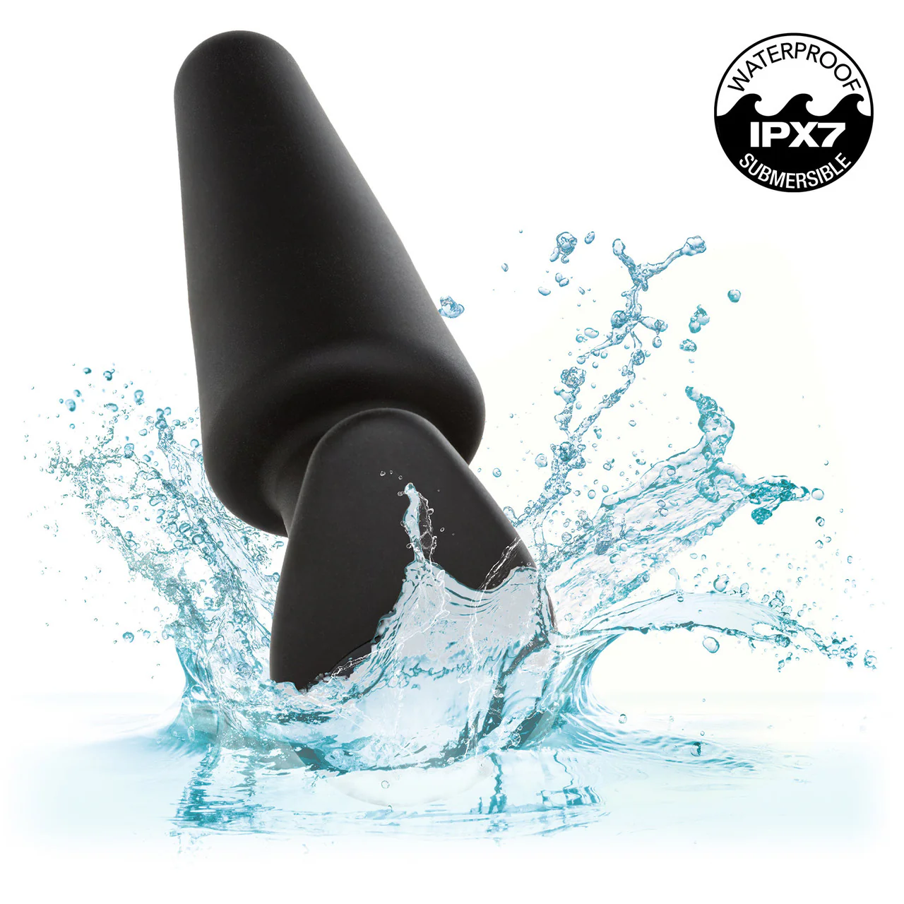 Rock Bottom™ Tapered Probe Rechargeable Waterproof Silicone Vibrating Butt Plug By CalExotics - Image 6