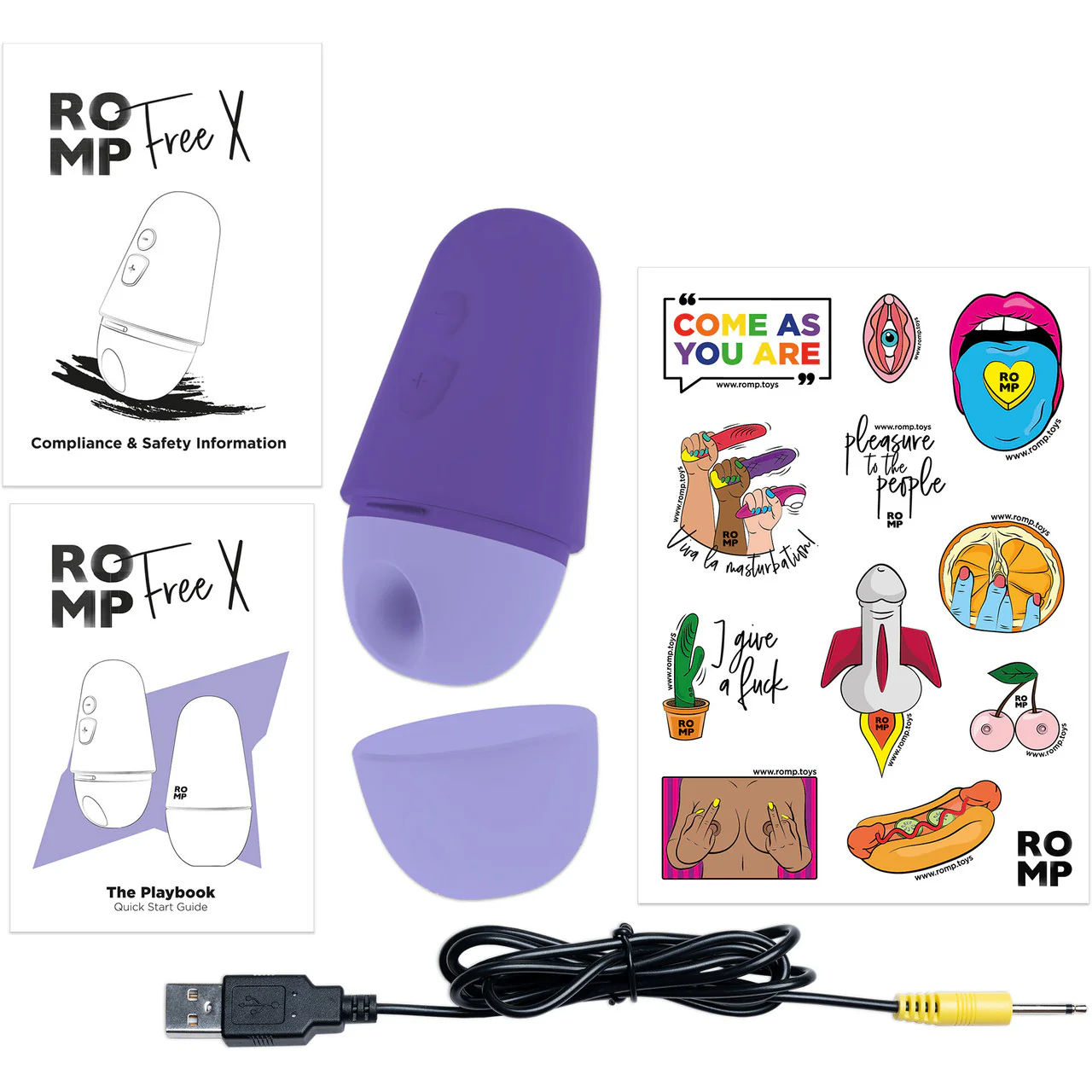 ROMP Free X Silicone Rechargeable Waterproof Pleasure Air Clitoral Vibrator - Image 4