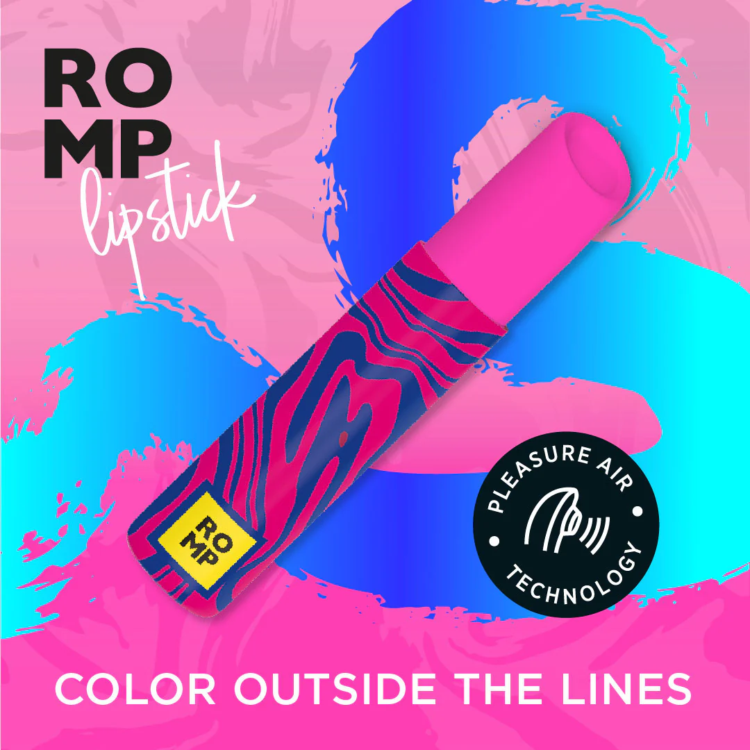 ROMP Lipstick Silicone Rechargeable Waterproof Pleasure Air Clitoral Vibrator - Image 5
