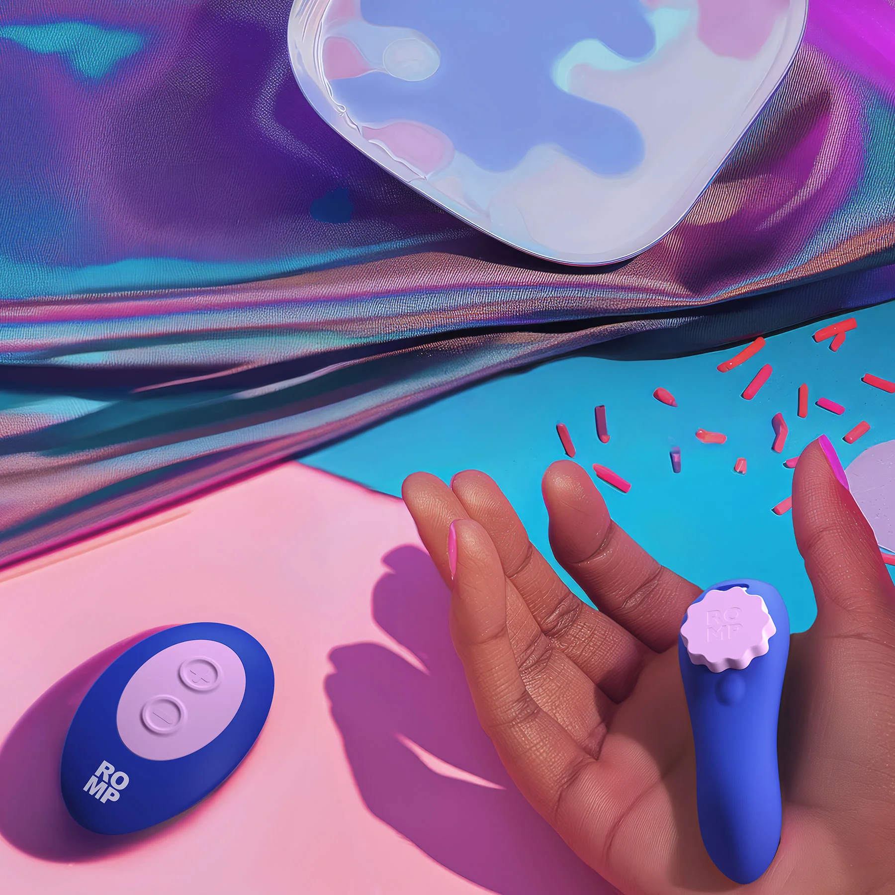 ROMP Party Rechargeable Silicone Panty Vibrator With Remote - Image 13