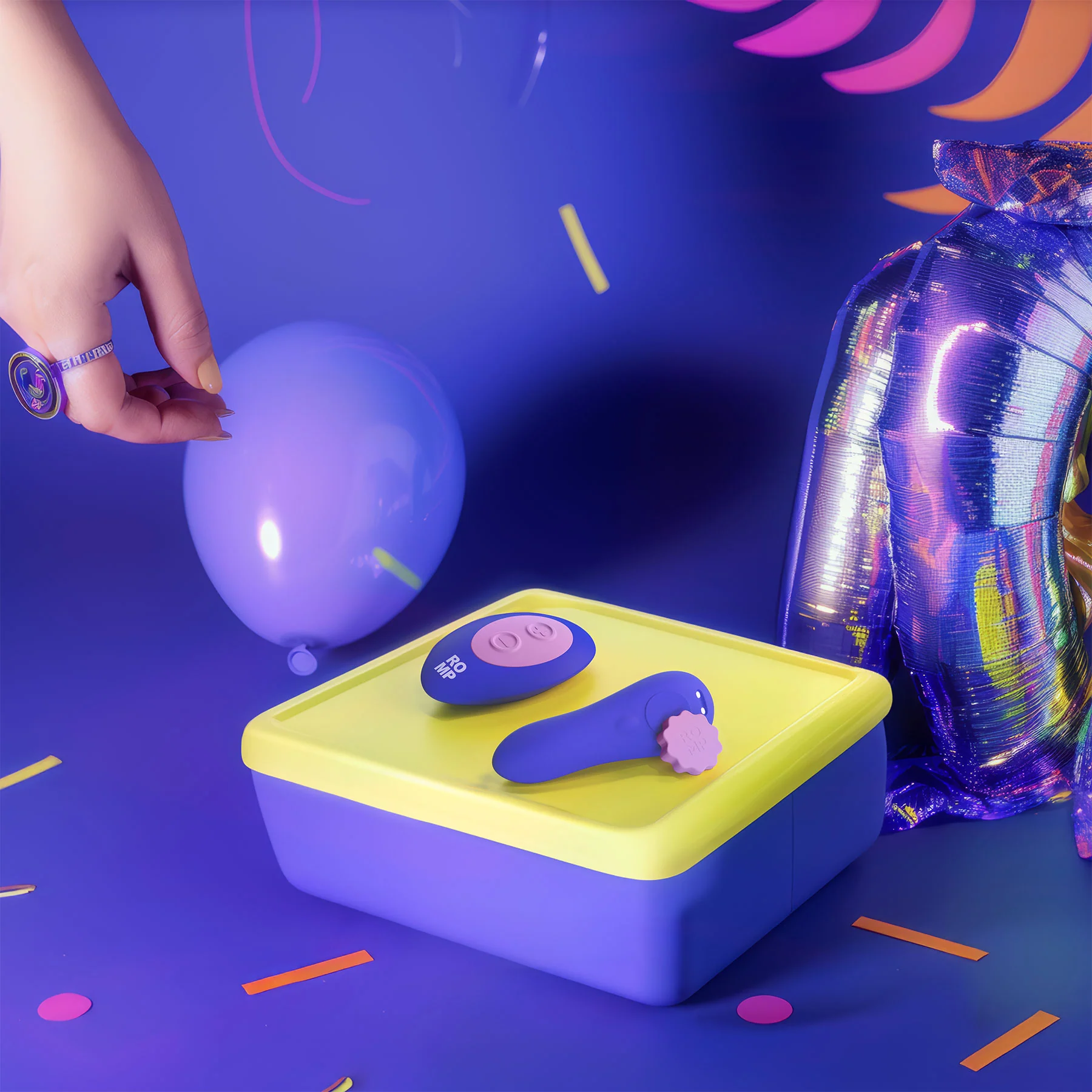 ROMP Party Rechargeable Silicone Panty Vibrator With Remote - Image 2