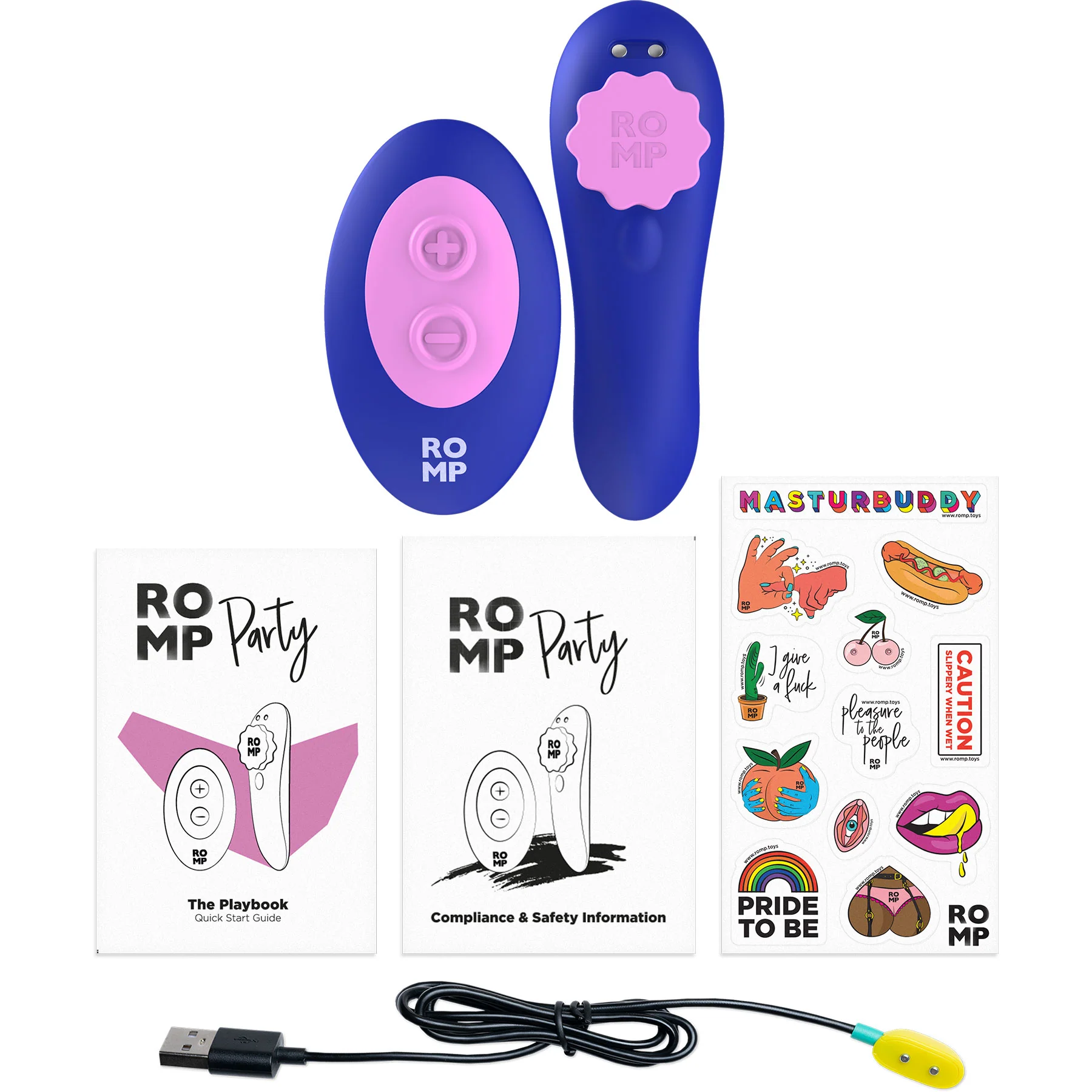 ROMP Party Rechargeable Silicone Panty Vibrator With Remote - Image 20