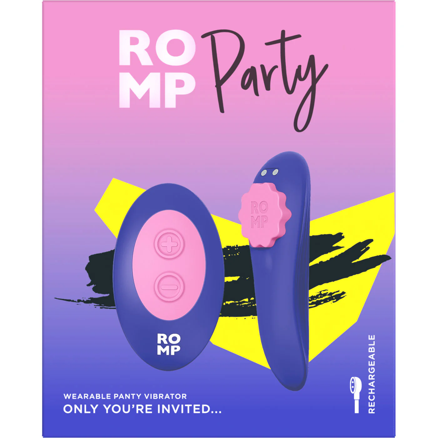 ROMP Party Rechargeable Silicone Panty Vibrator With Remote - Image 21