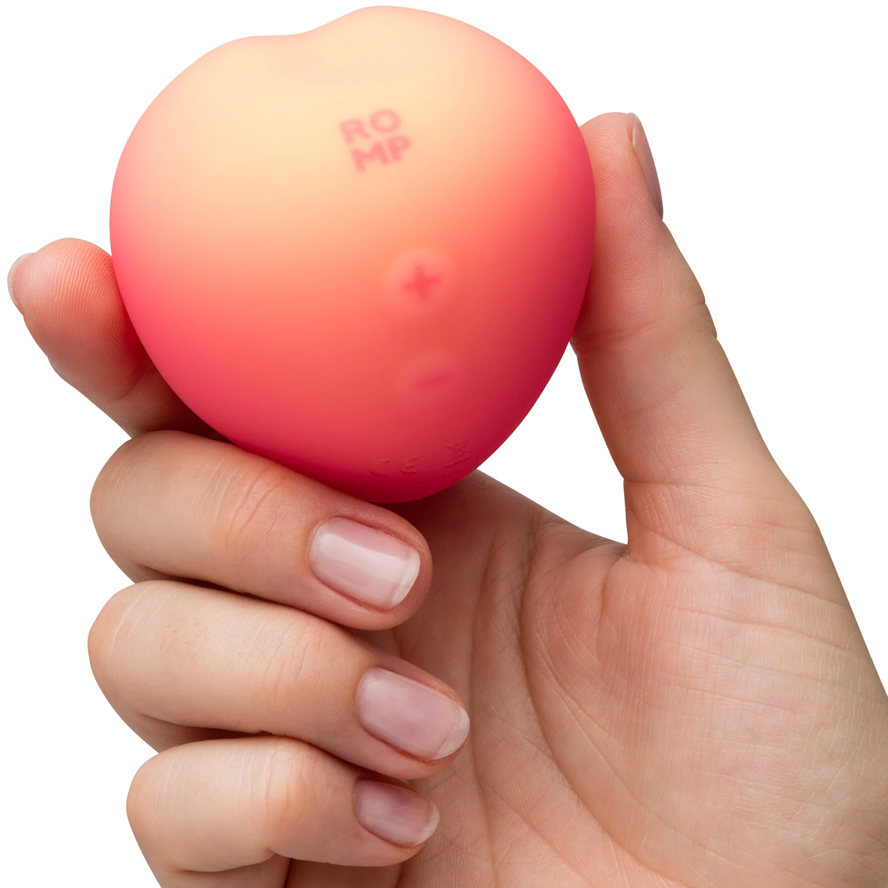 ROMP Pink Peach Pleasure Air Silicone Clitoral Massaging Stimulator - Image 5