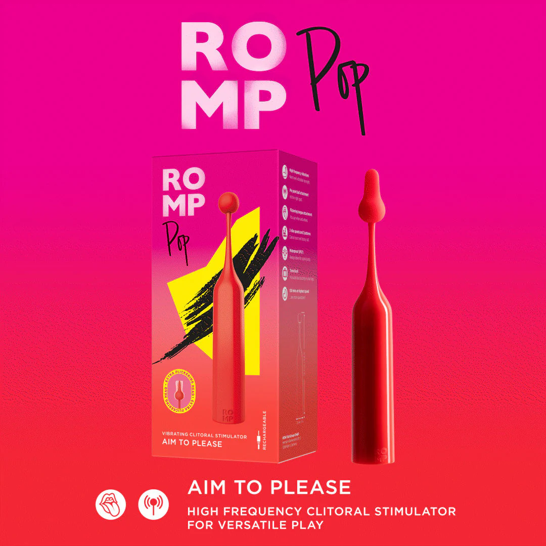 ROMP Pop Rechargeable Waterproof Vibrating Pinpoint Clitoral Stimulator - Image 8