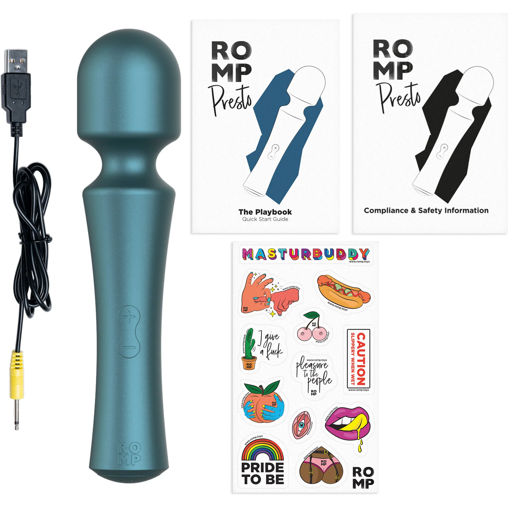 Romp Presto Mini Wand Rechargeable Silicone Clitoral Stimulator - Image 9