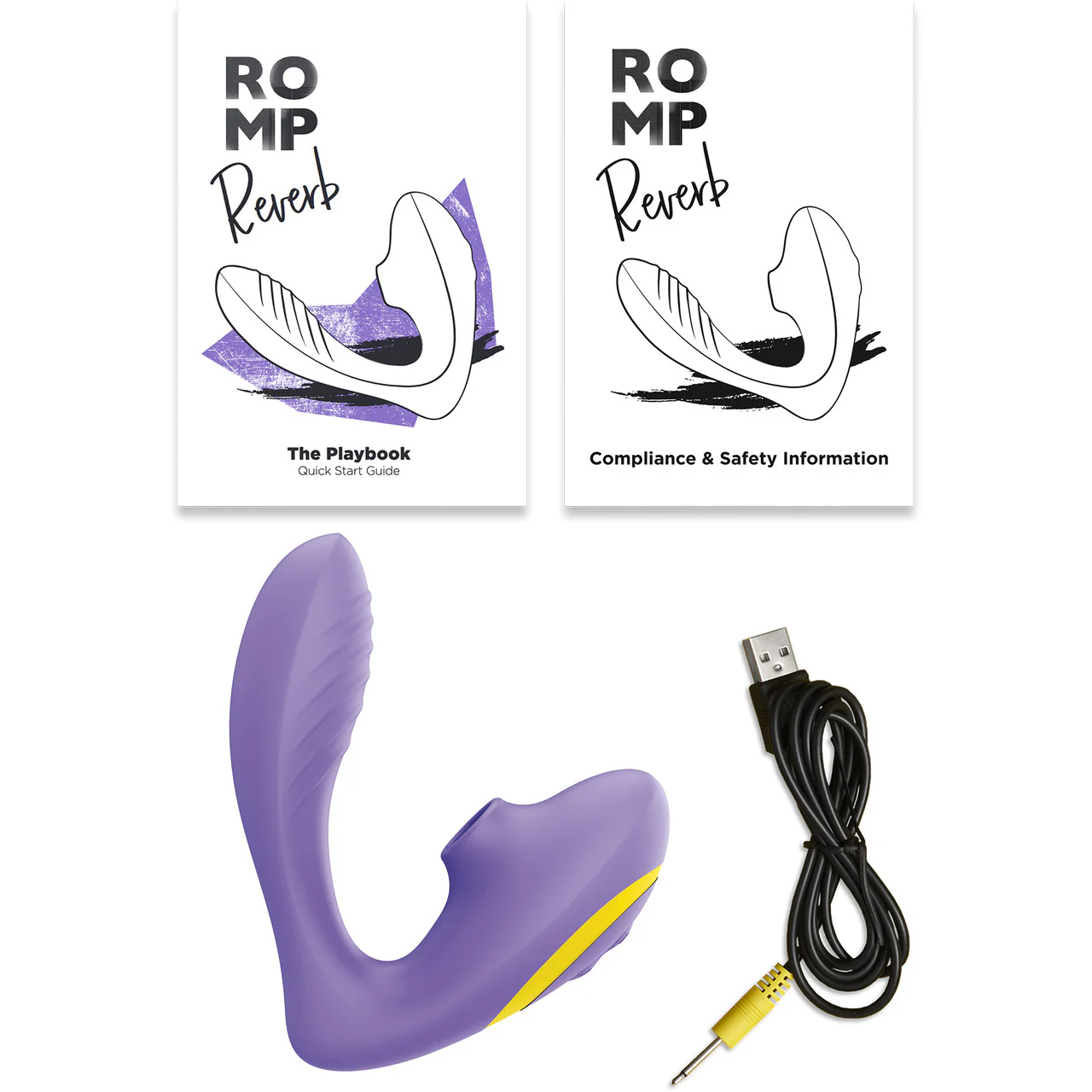 ROMP Reverb Silicone Rechargeable Dual Stimulation Pressure Wave Vibrator - Image 12