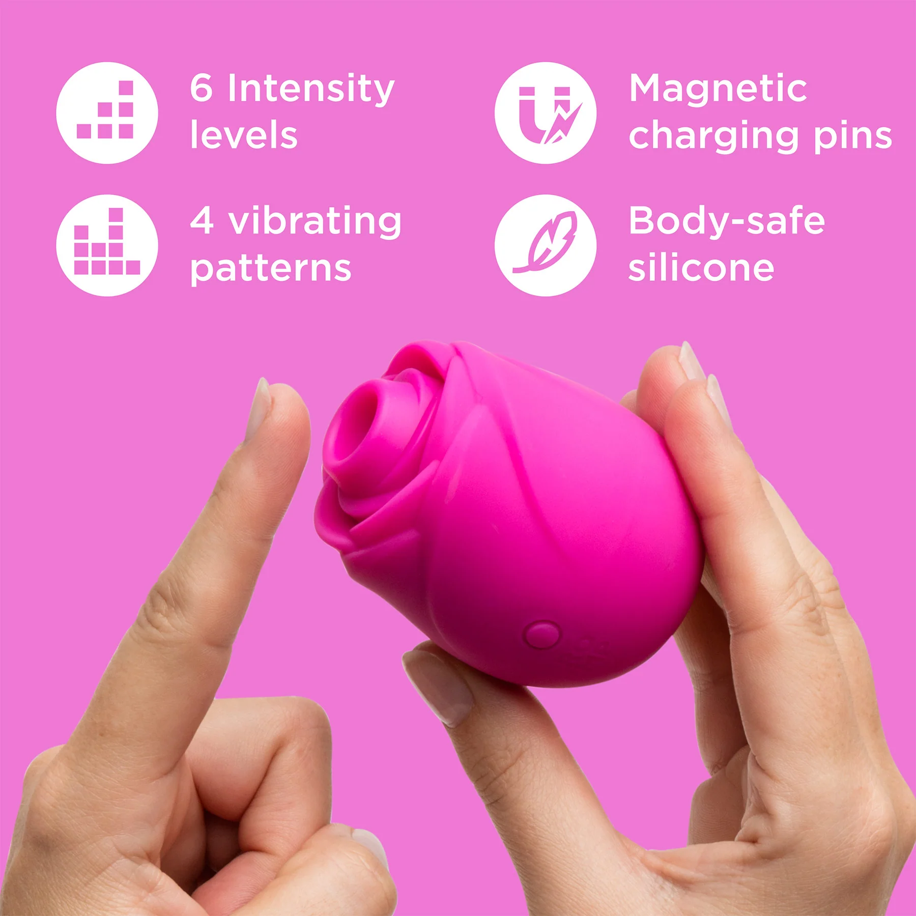 ROMP Rose 2.0 Pleasure Air Silicone Clitoral Massaging Stimulator - Image 2