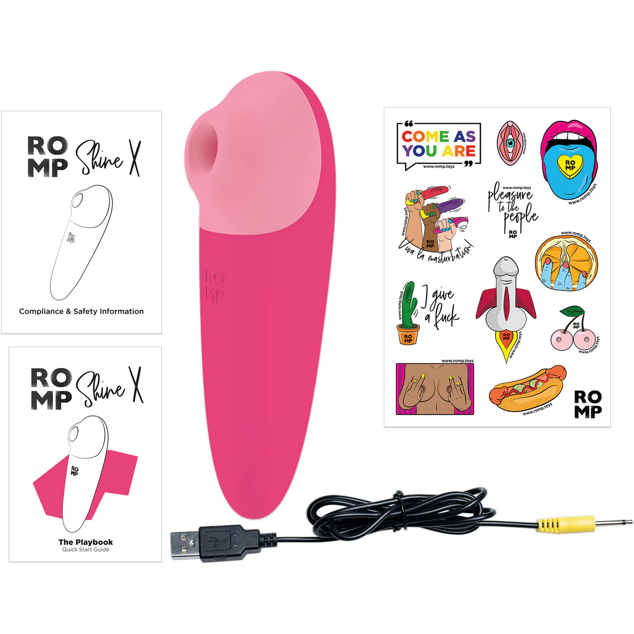 ROMP Shine X Silicone Rechargeable Waterproof Pleasure Air Clitoral Vibrator - Image 5