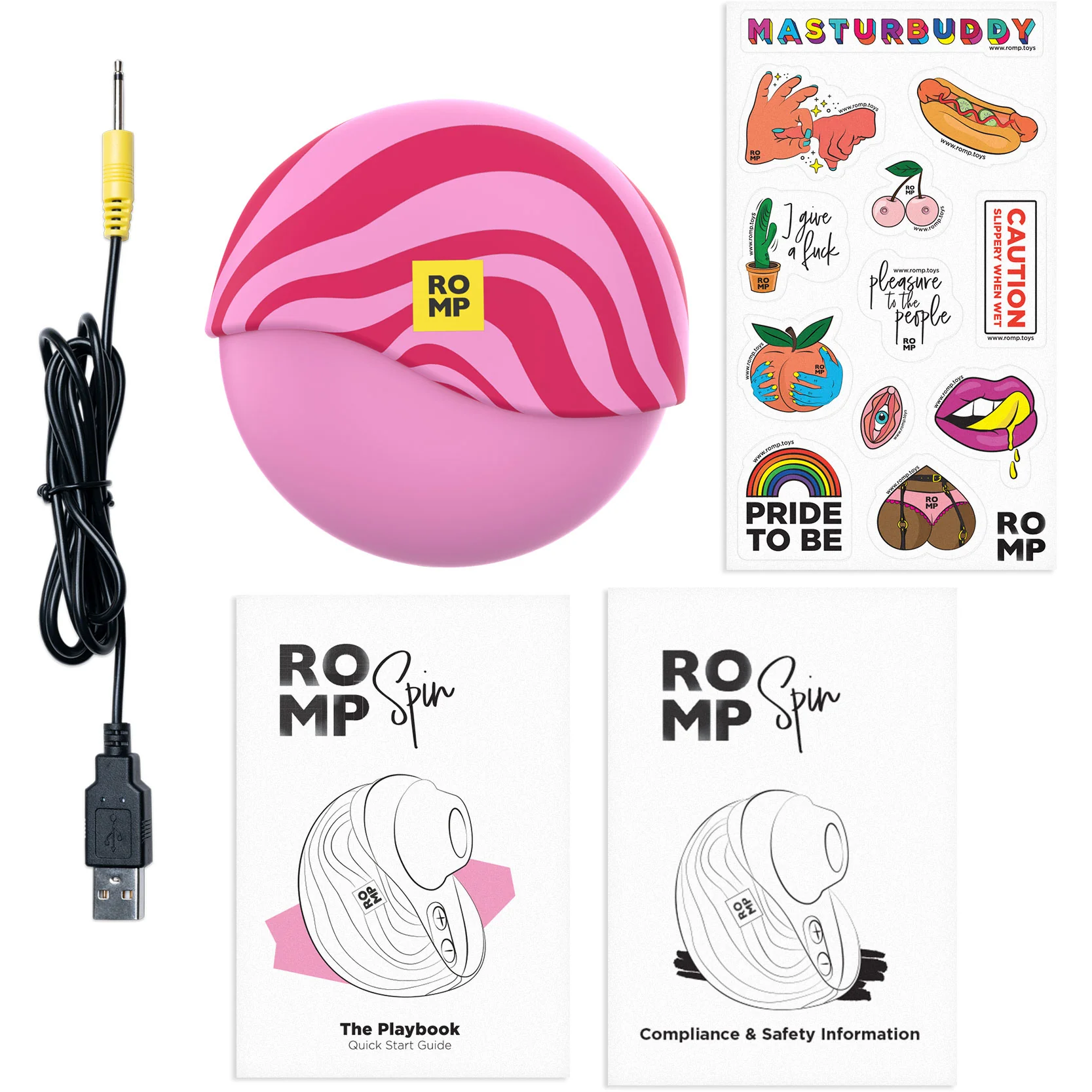 ROMP Spin Travel Friendly Pleasure Air Clitoral Suction Stimulator - Image 14