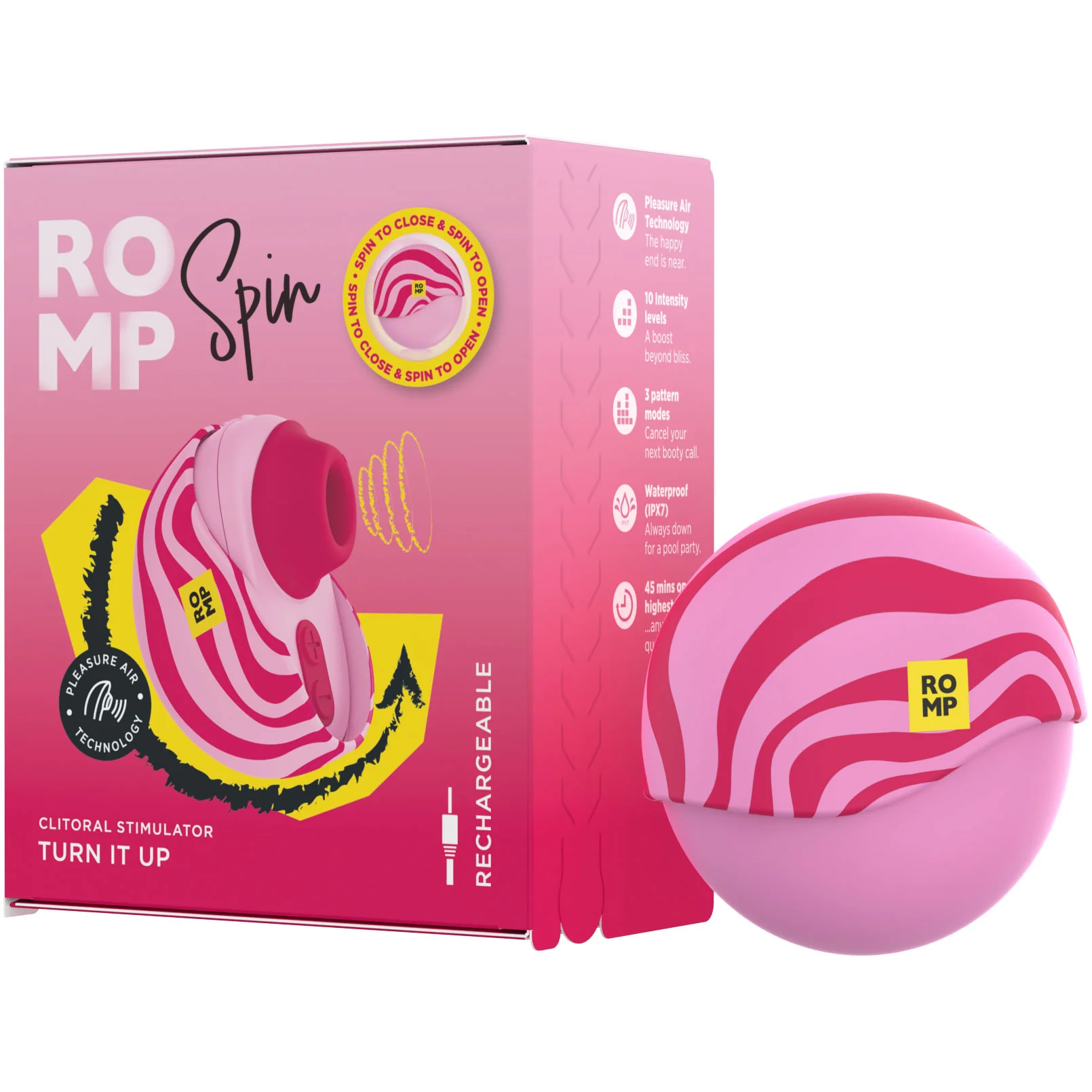 ROMP Spin Travel Friendly Pleasure Air Clitoral Suction Stimulator - Image 19