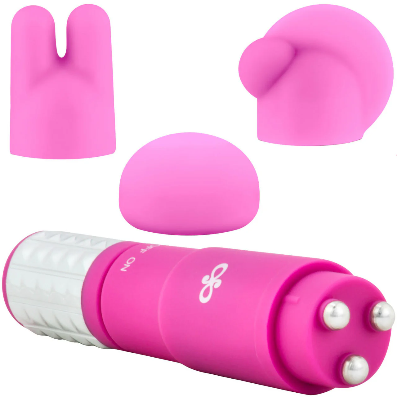 Rose Revitalize Vibrating Bullet Massage Kit With 3 Silicone Attachments By Blush - Pink - Image 3