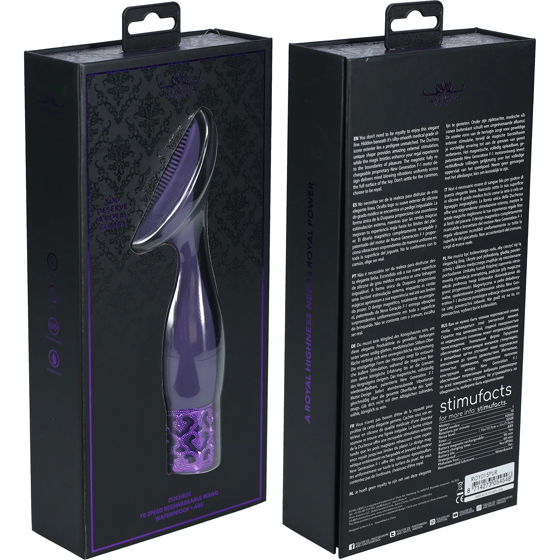 Royal Gems Duchess 10 Speed Silicone Rechargeable Vibrator - Image 13