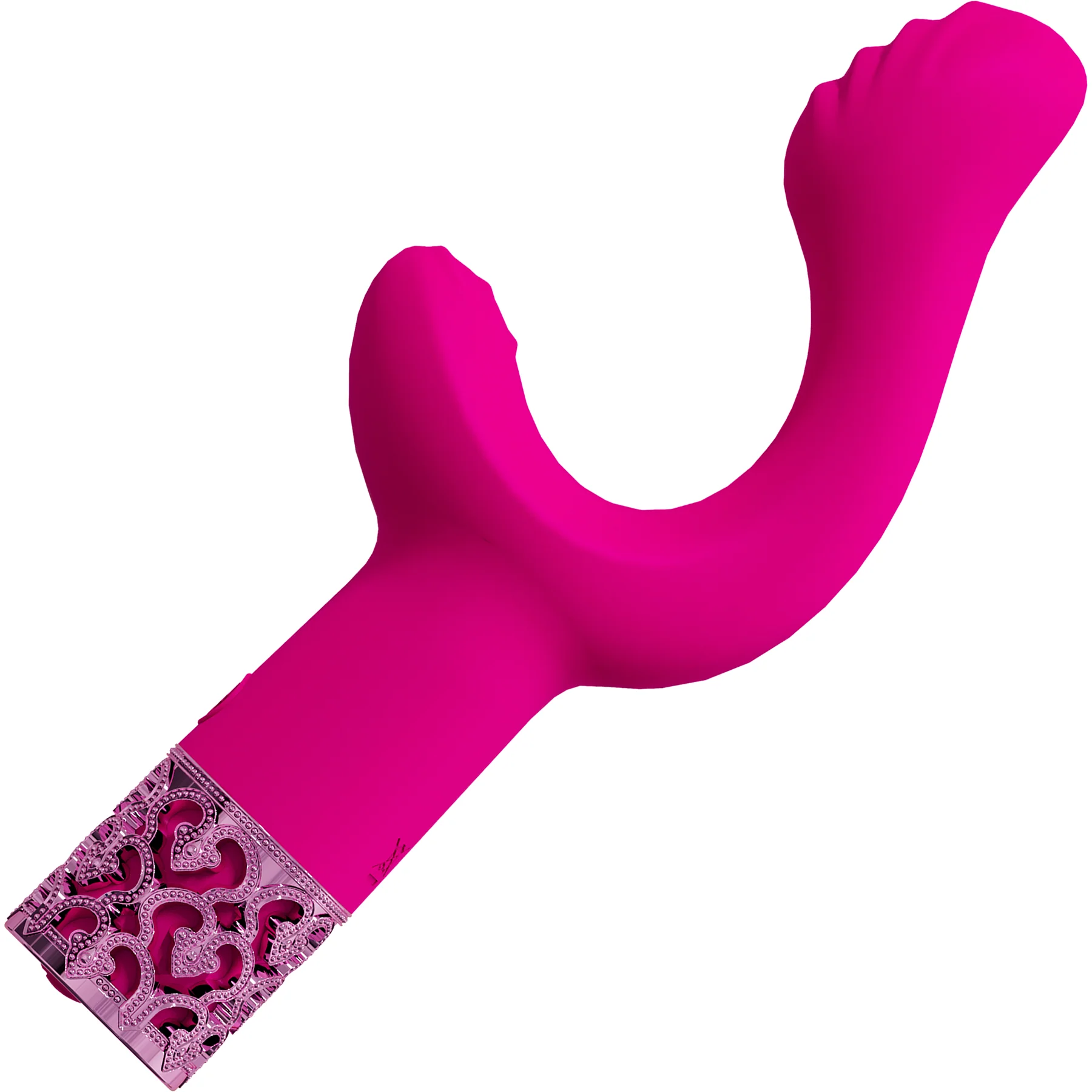 Royal Gems Majestic Rechargeable Silicone 10 Speed Dual Stimulation Vibrator - Image 3