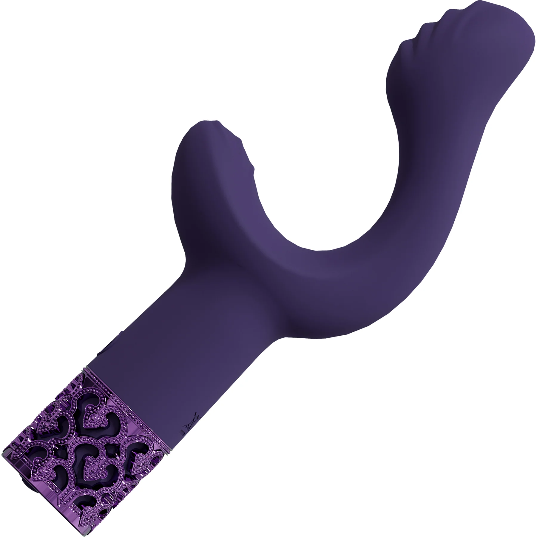 Royal Gems Majestic Rechargeable Silicone 10 Speed Dual Stimulation Vibrator - Image 4