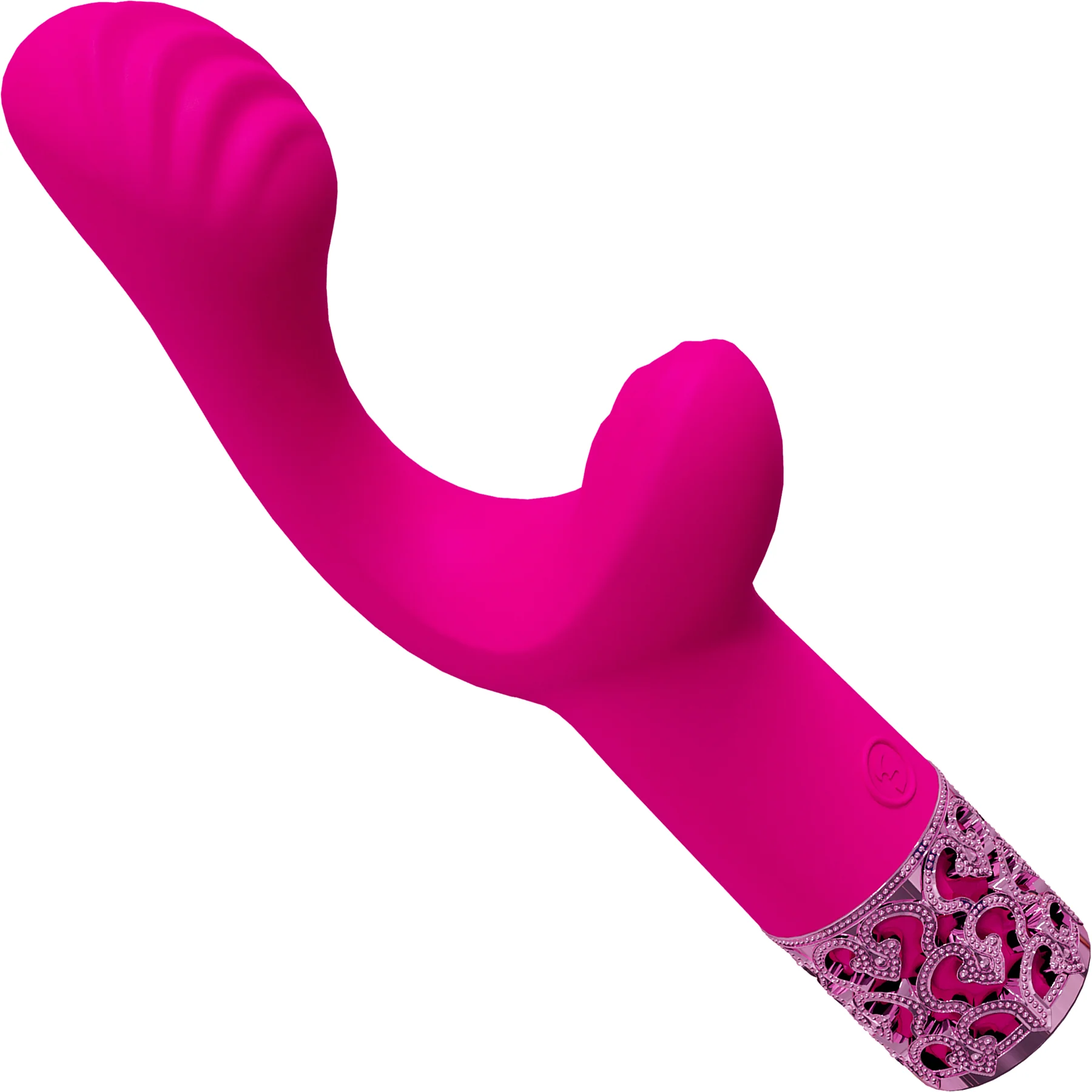 Royal Gems Majestic Rechargeable Silicone 10 Speed Dual Stimulation Vibrator - Image 6