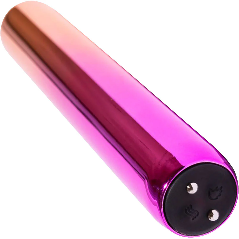Rumba Rechargeable Warming Aluminium Waterproof Vibrator By Nu Sensuelle - Rainbow - Image 2