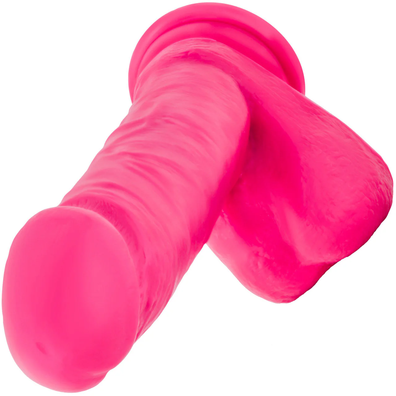Ruse Big Poppa Silicone Suction Cup Dildo by Blush Novelties - Hot Pink - Image 6