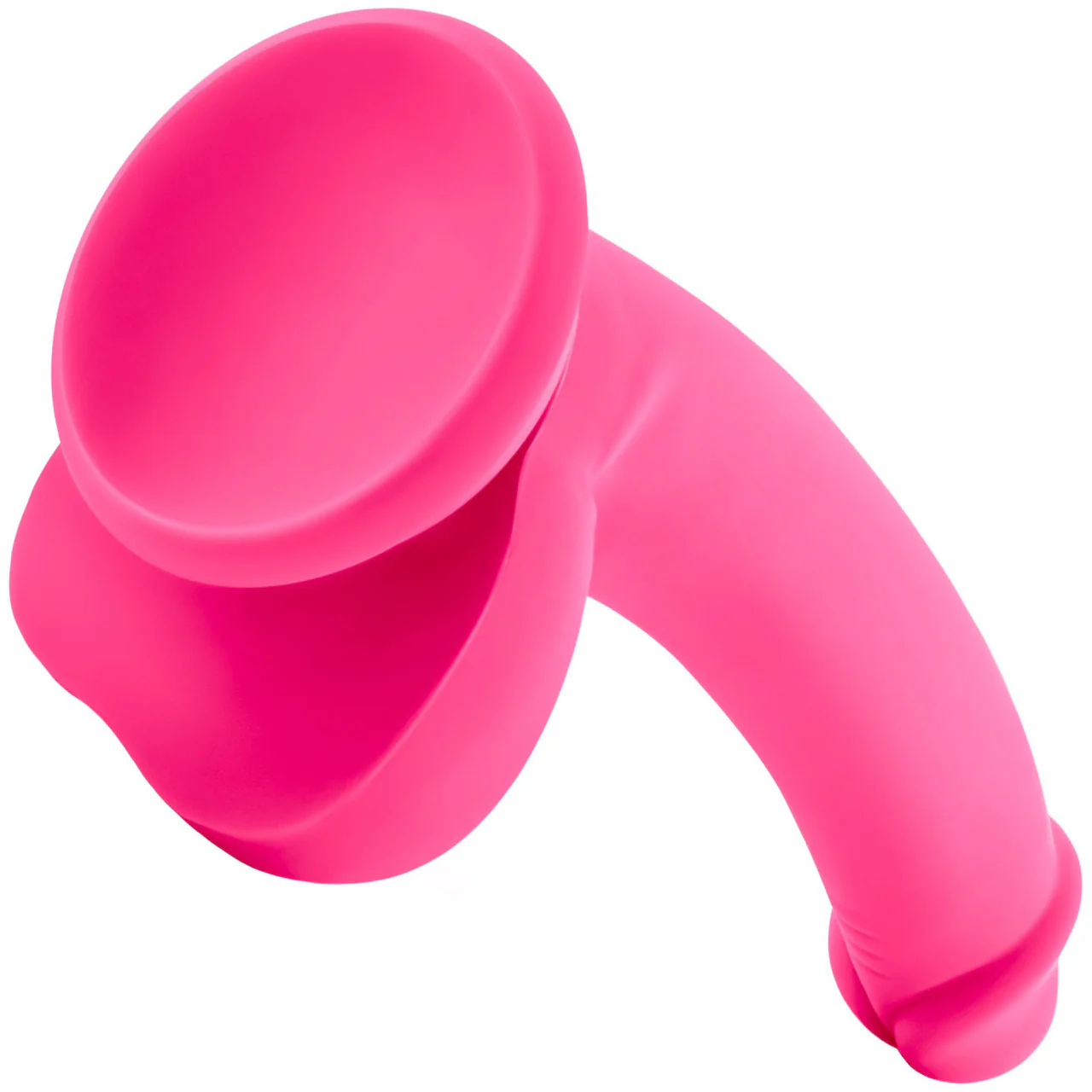 Ruse D Thang Silicone Suction Cup Dildo by Blush Novelties - Hot Pink - Image 4