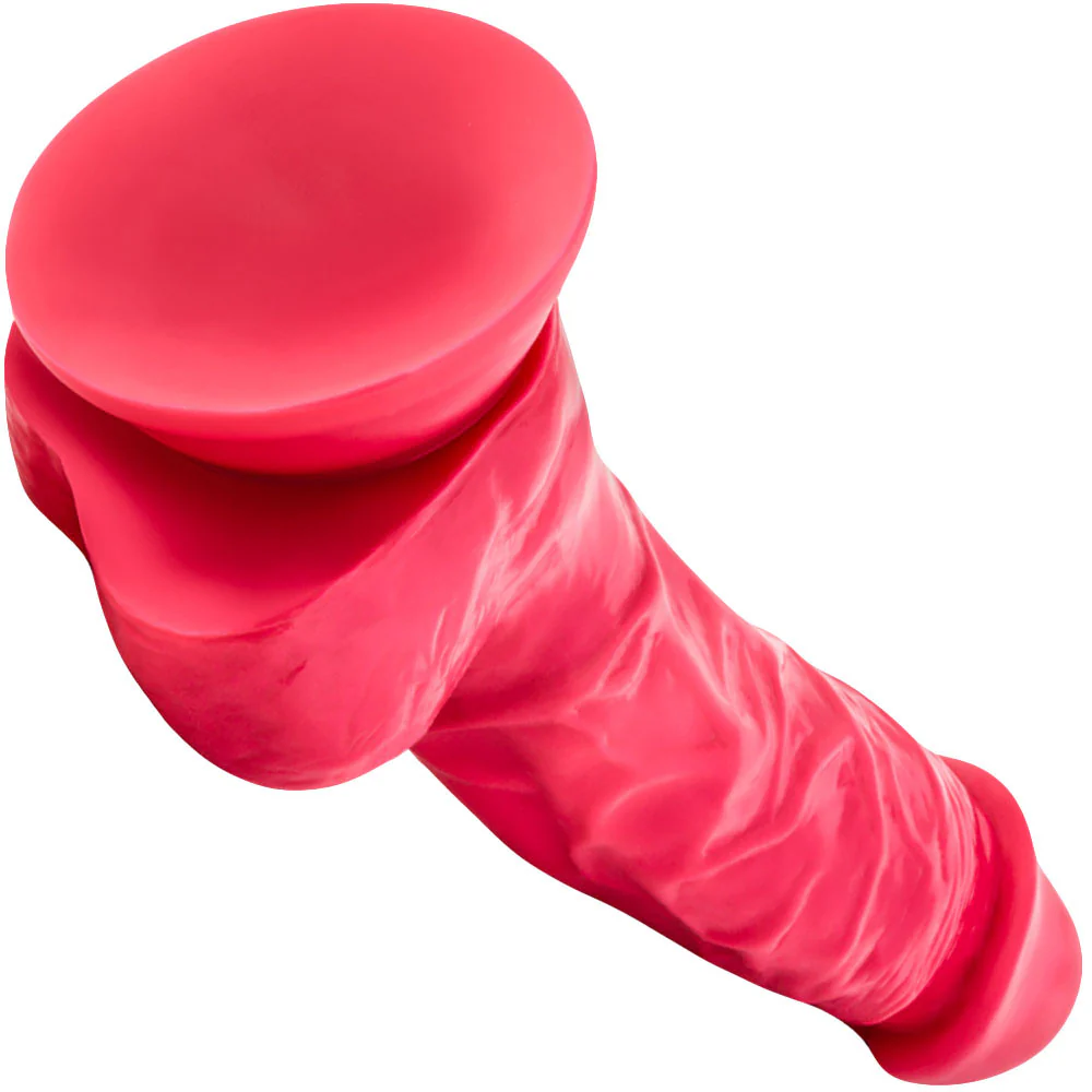 Ruse Hypnotize Silicone Suction Cup Dildo by Blush Novelties - Cerise - Image 3