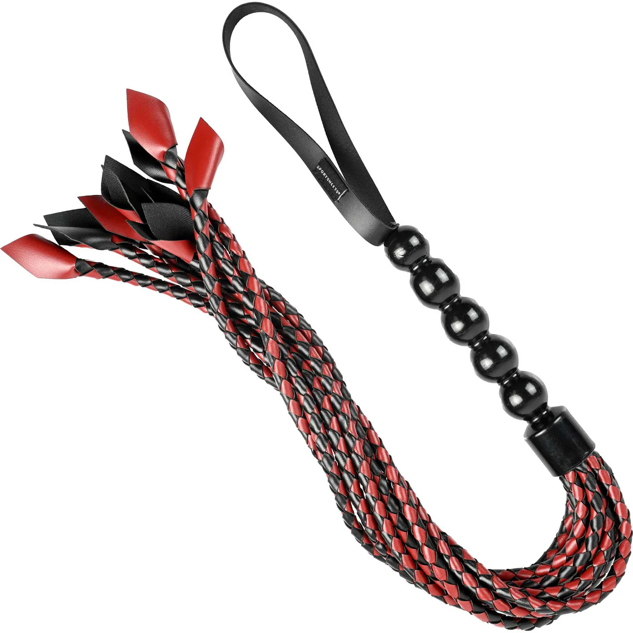 Saffron Braided Flogger By Sportsheets - Image 2