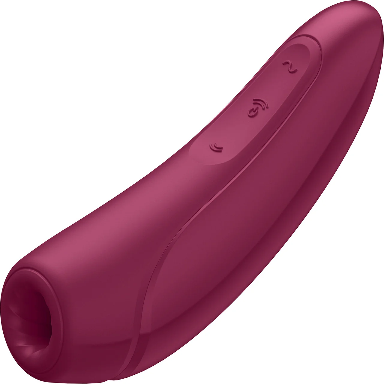 Satisfyer Curvy 1+ Pressure Wave Rechargeable App Enabled Clitoral Stimulator - Red