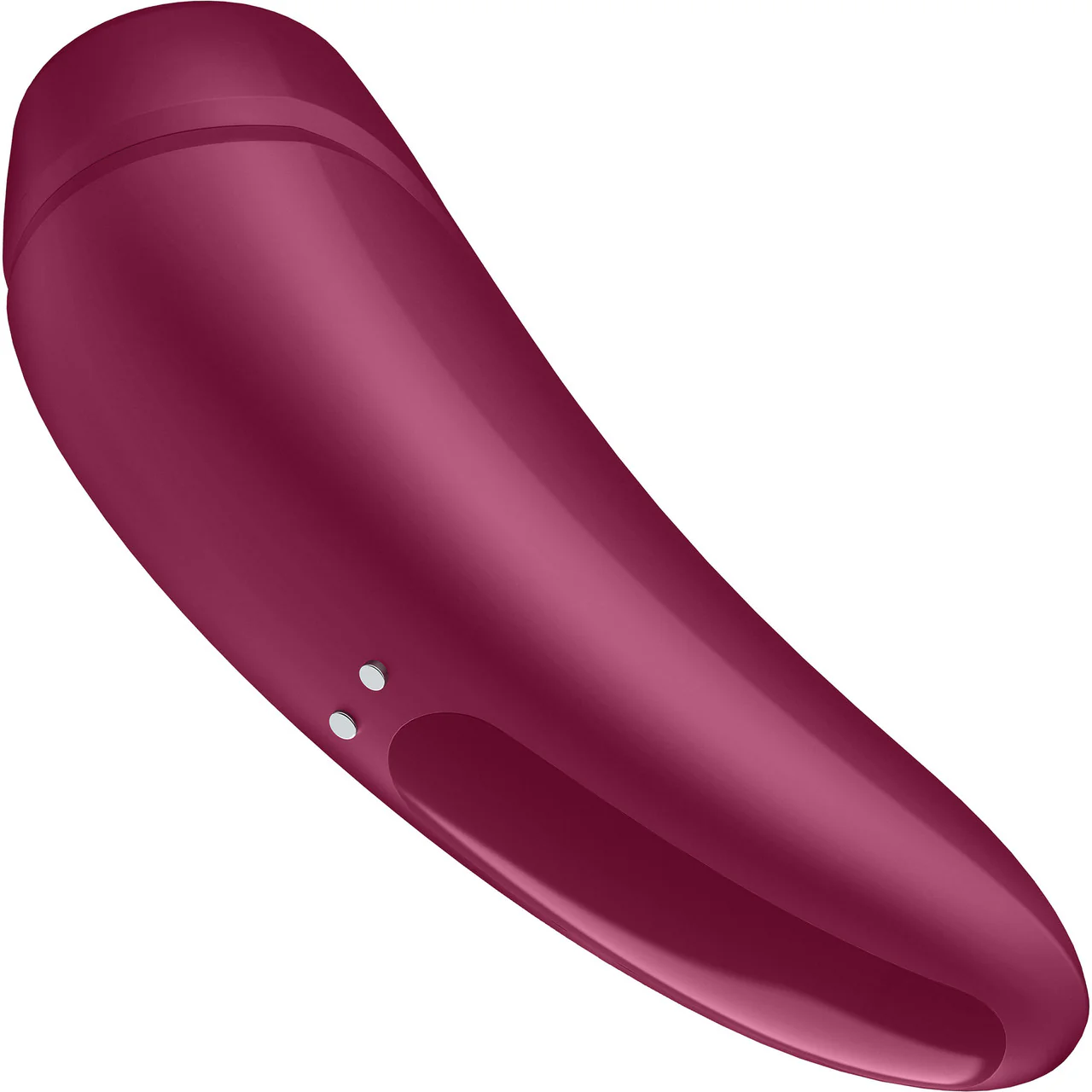 Satisfyer Curvy 1+ Pressure Wave Rechargeable App Enabled Clitoral Stimulator - Red - Image 5