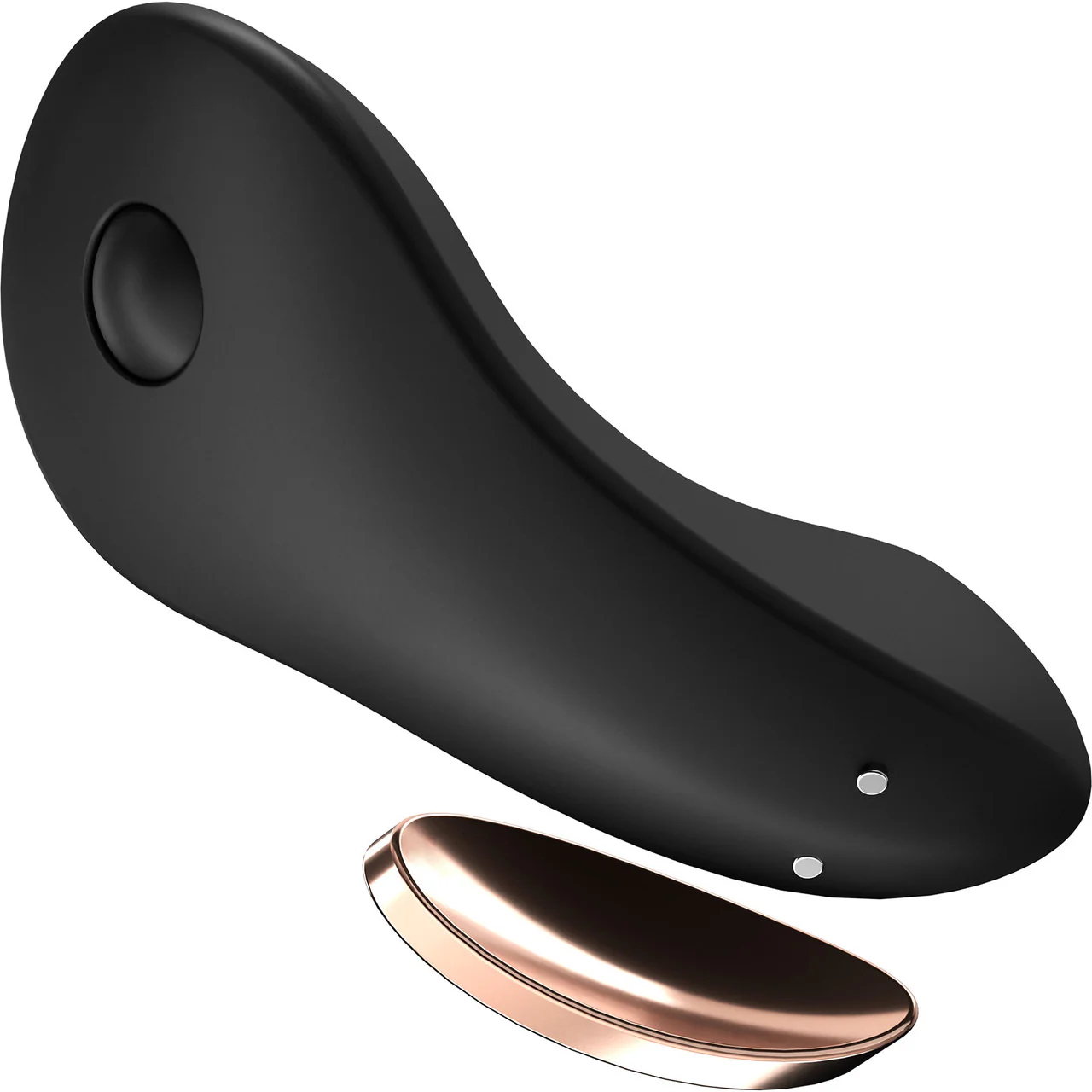 Satisfyer Little Secret Rechargeable Waterproof App Enabled Silicone Panty Vibrator - Black - Image 4