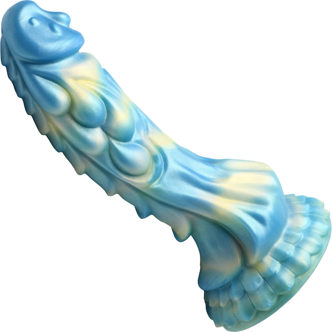 Sea Stallion 8.25" Rechargeable Vibrating Silicone Suction Cup Dildo With Remote By Creature Cocks - Image 2