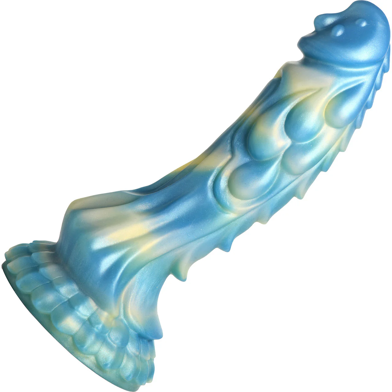 Sea Stallion 8.25" Rechargeable Vibrating Silicone Suction Cup Dildo With Remote By Creature Cocks - Image 3