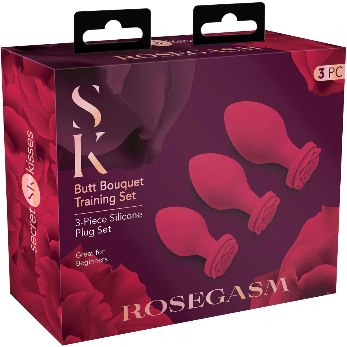 Secret Kisses Rosegasm Silicone 3 Piece Butt Bouquet Anal Training Set - Image 4