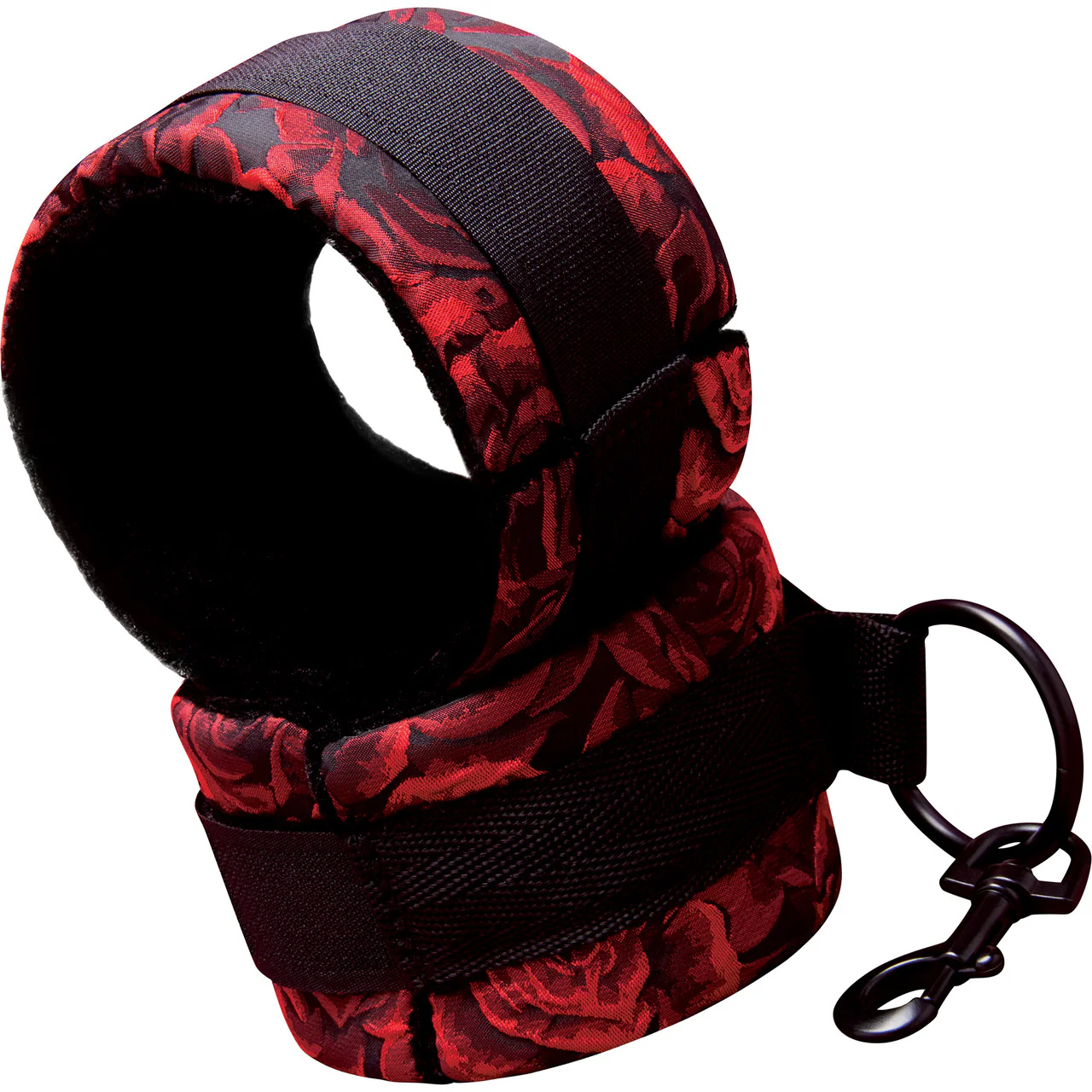 Secret Kisses Rosegasm Soft Bondage Handcuff Restraints With Blindfold - Image 2