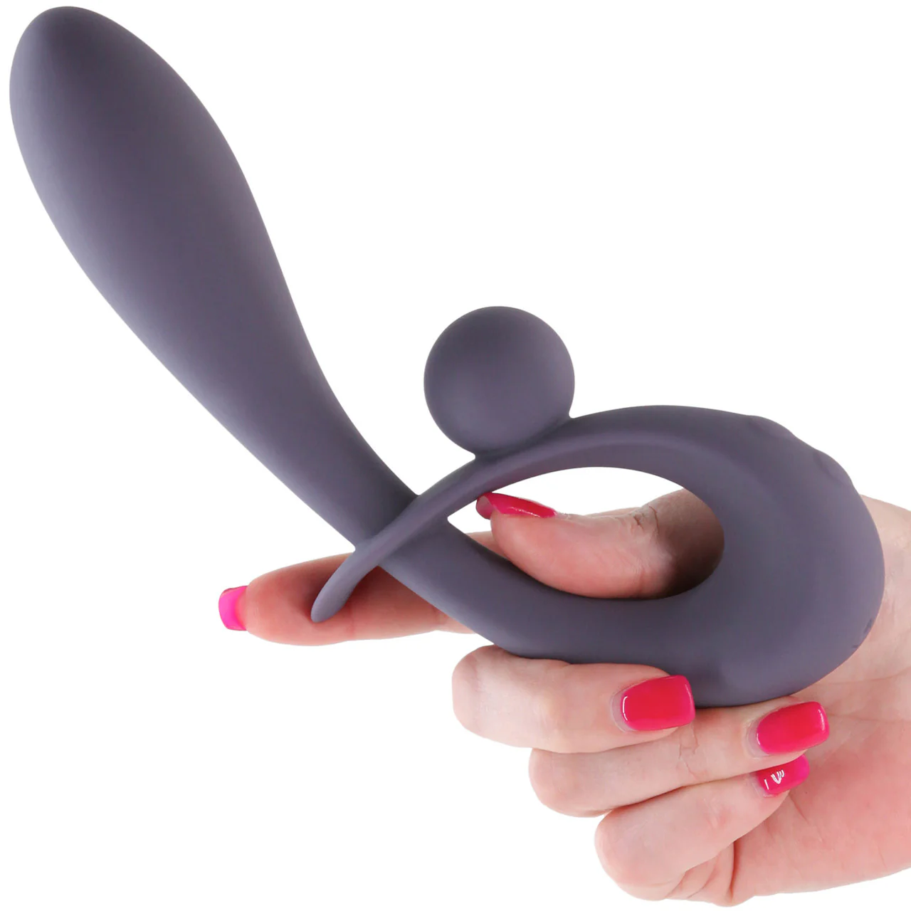 Secrets Forte Rechargeable Waterproof Silicone Dual Stimulation Vibrator By NS Novelties - Purple - Image 2