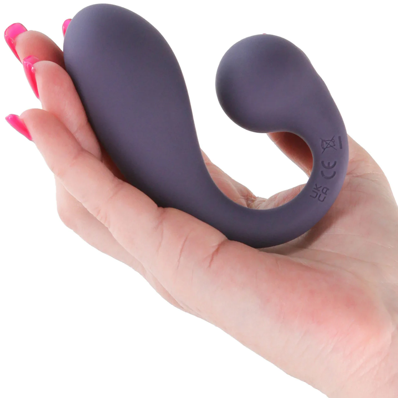 Secrets Maple Silicone Warming Dual Stimulation Vibrator With Remote By NS Novelties - Gray - Image 2
