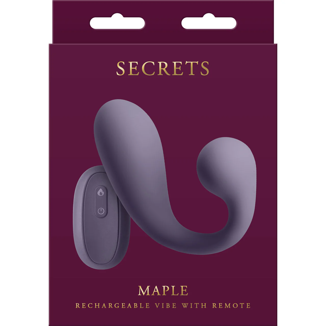 Secrets Maple Silicone Warming Dual Stimulation Vibrator With Remote By NS Novelties - Gray - Image 3