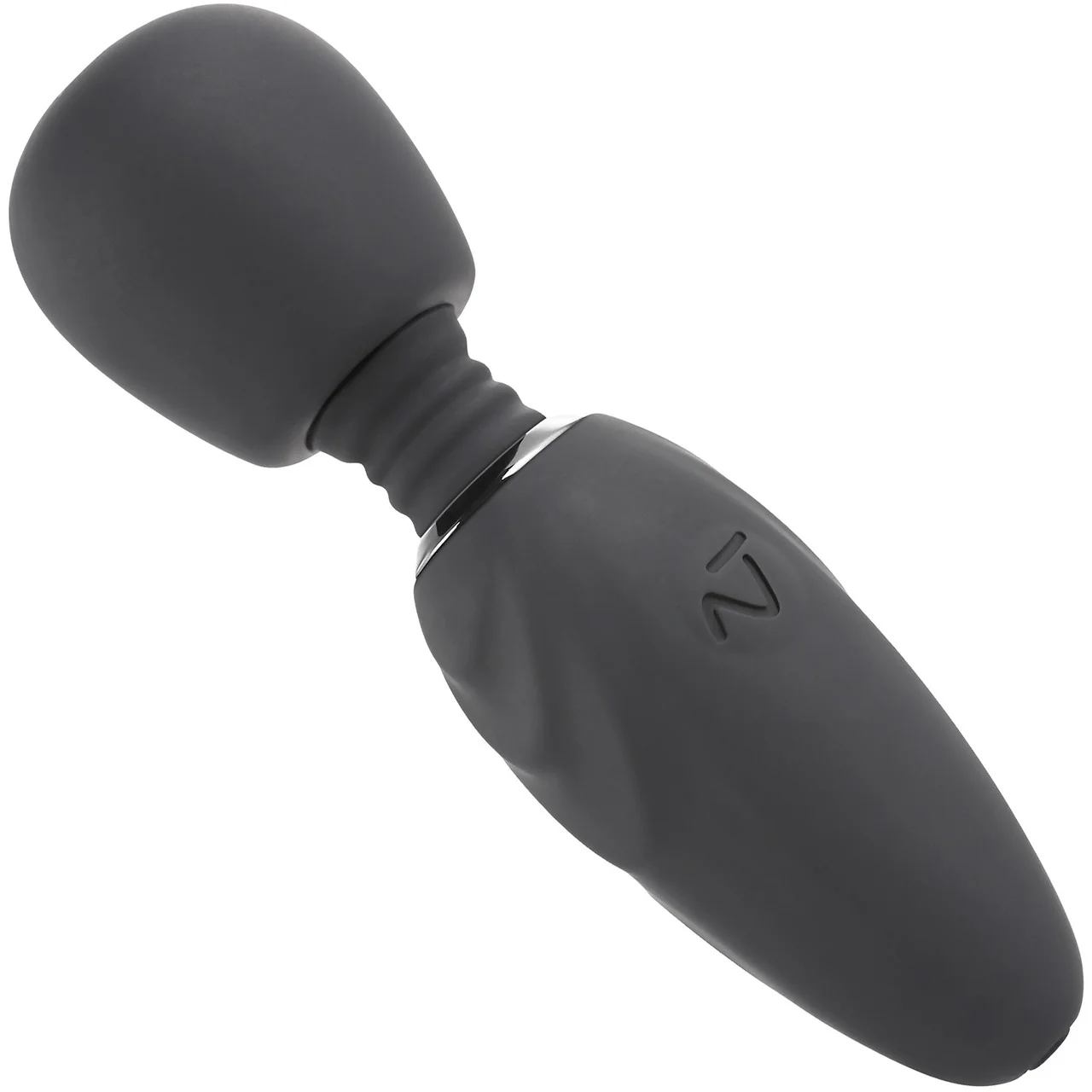 Selopa Buzz One Out Rechargeable Waterproof Silicone Mini Wand Vibrator - Black - Image 2